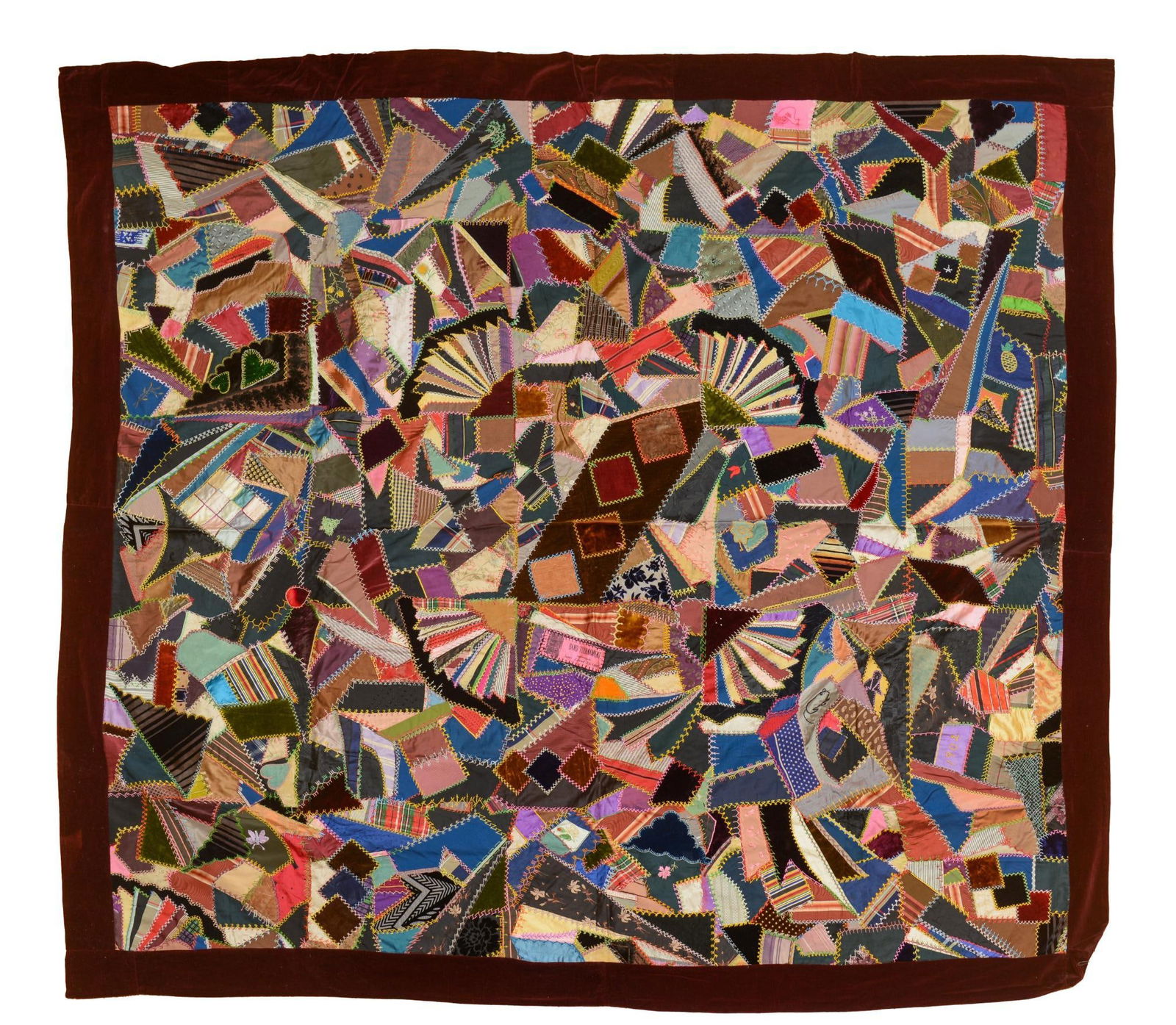 Early 20th Century Crazy Quilt. (1 of 3)