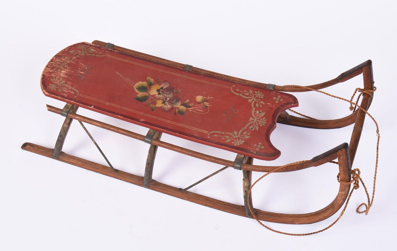 Paint Decorated Child's Sled. (1 of 7)