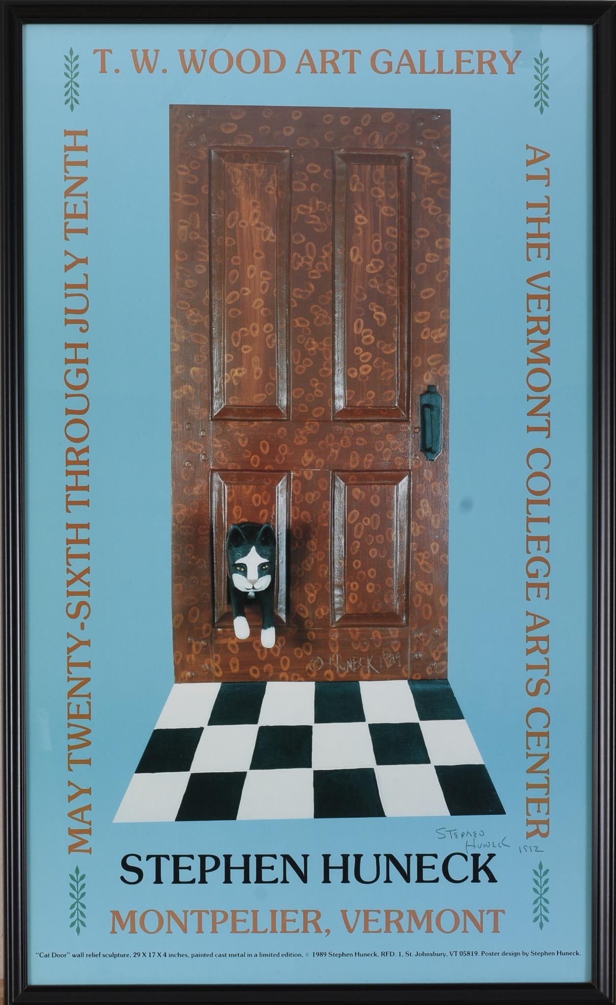 Stephen Huneck Signed Exhibition Poster. (1 of 3)