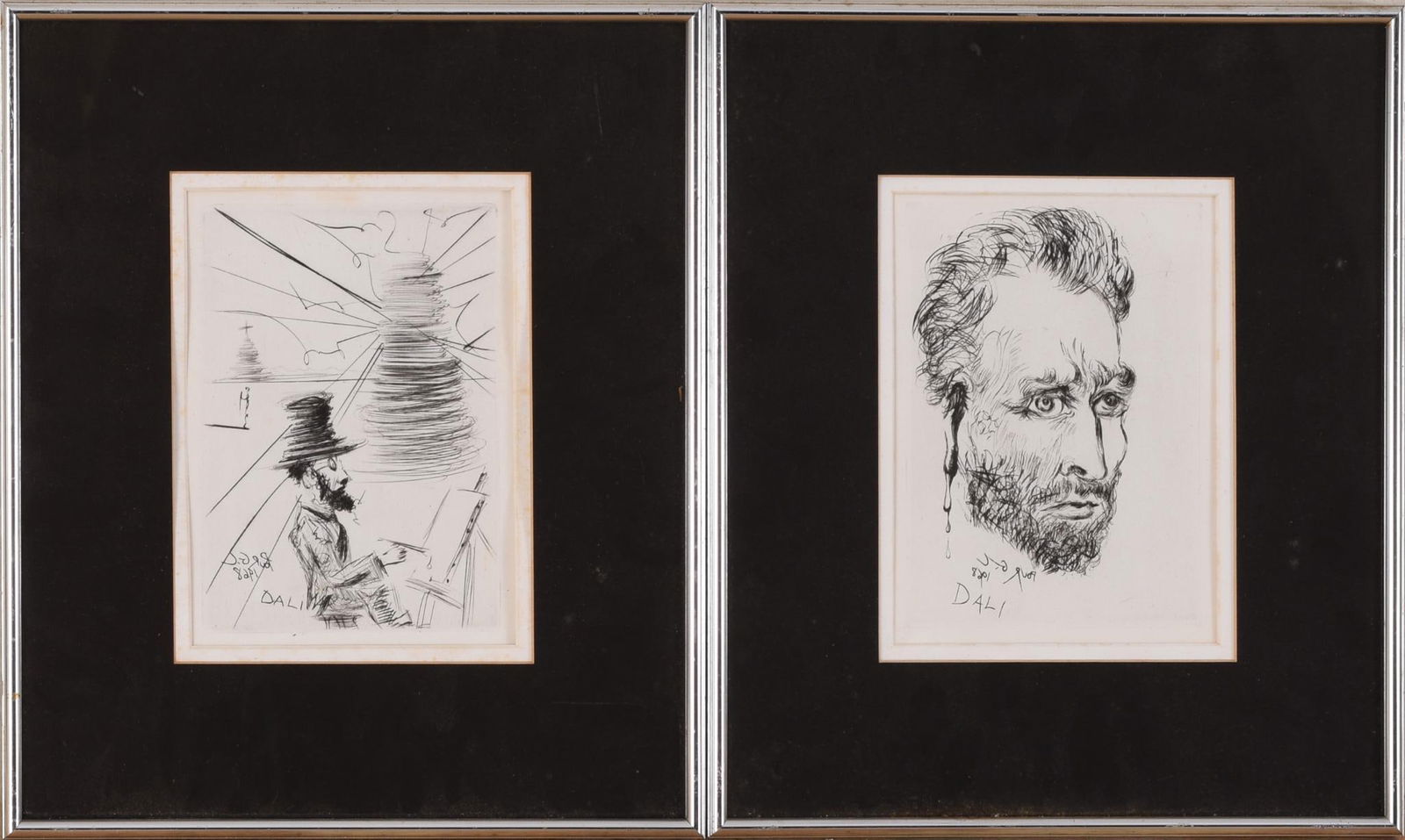 Two Salvador Dali Etchings. (1 of 4)