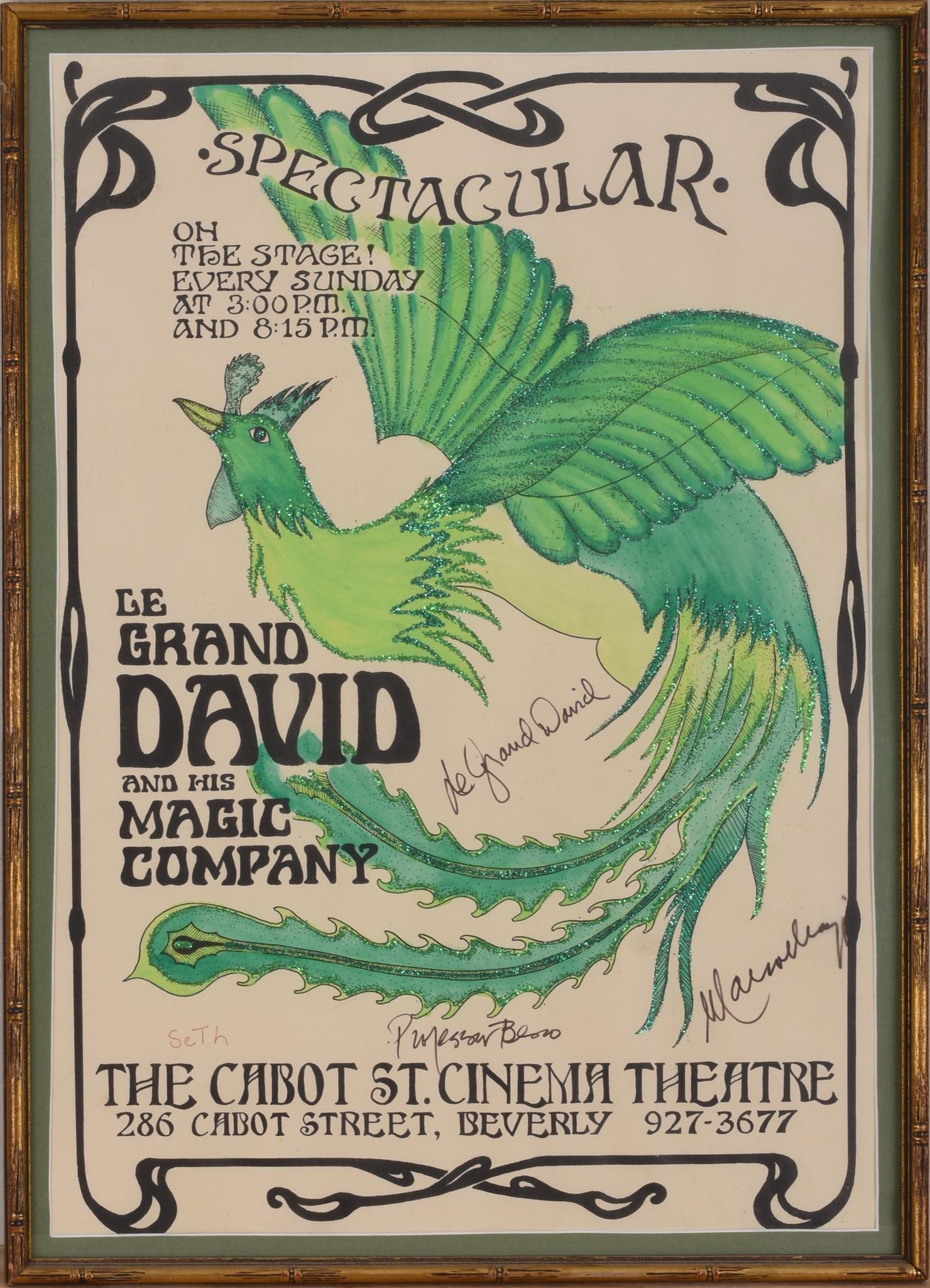 Signed Le Grand David Show Poster (1 of 2)