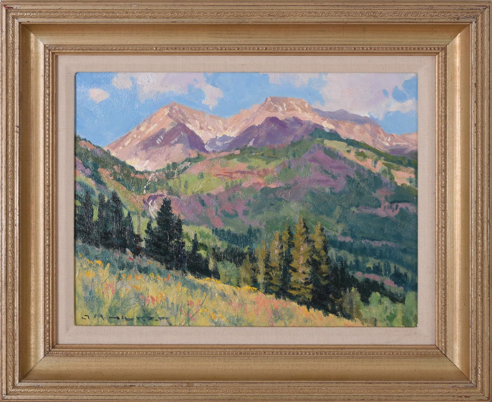 Richard Peter Hilker (1945 - 1996). Mountain Landscape. (1 of 3)