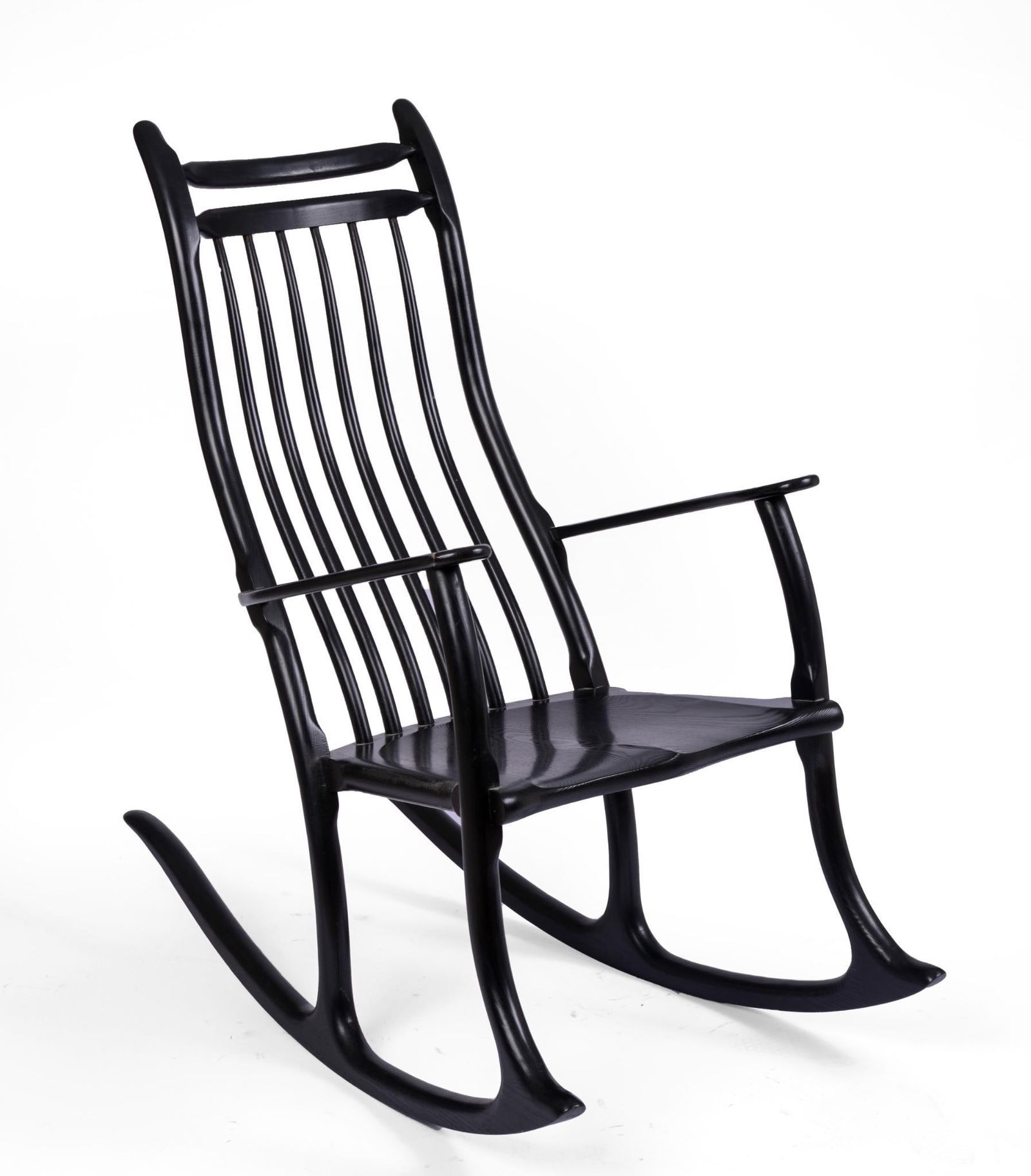 Stephen Swift Black Ash Rocking Chair. (1 of 3)