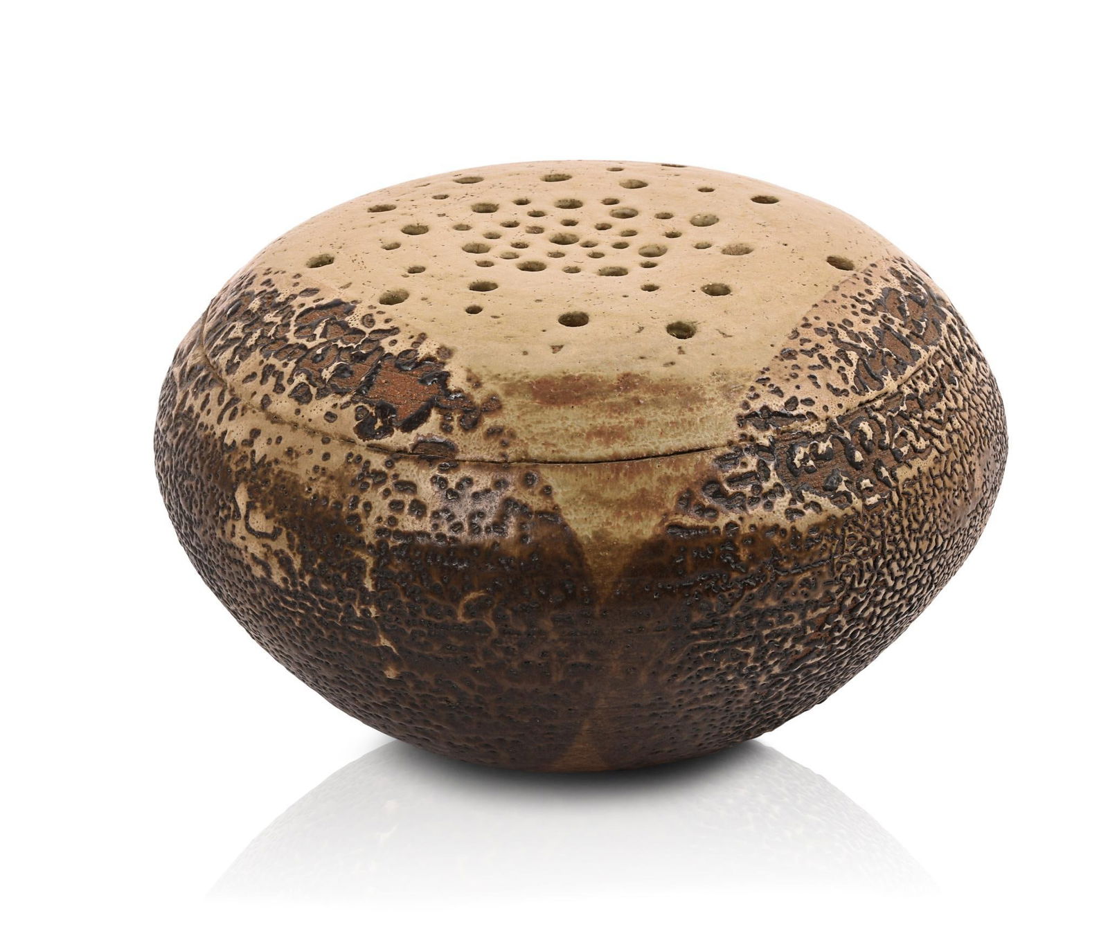 Large Signed Studio Pottery Weed Vase. (1 of 5)