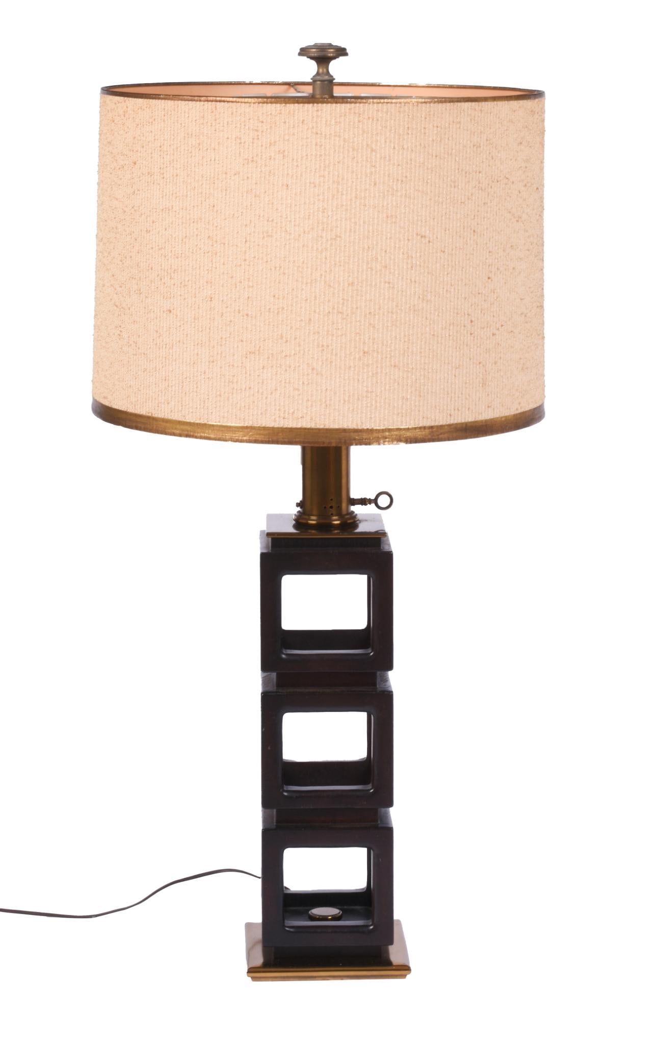 Stiffel Window Lamp: Overall height 42 inches. Wiring appears to be in good condition, all electrical fixtures are sold as is.