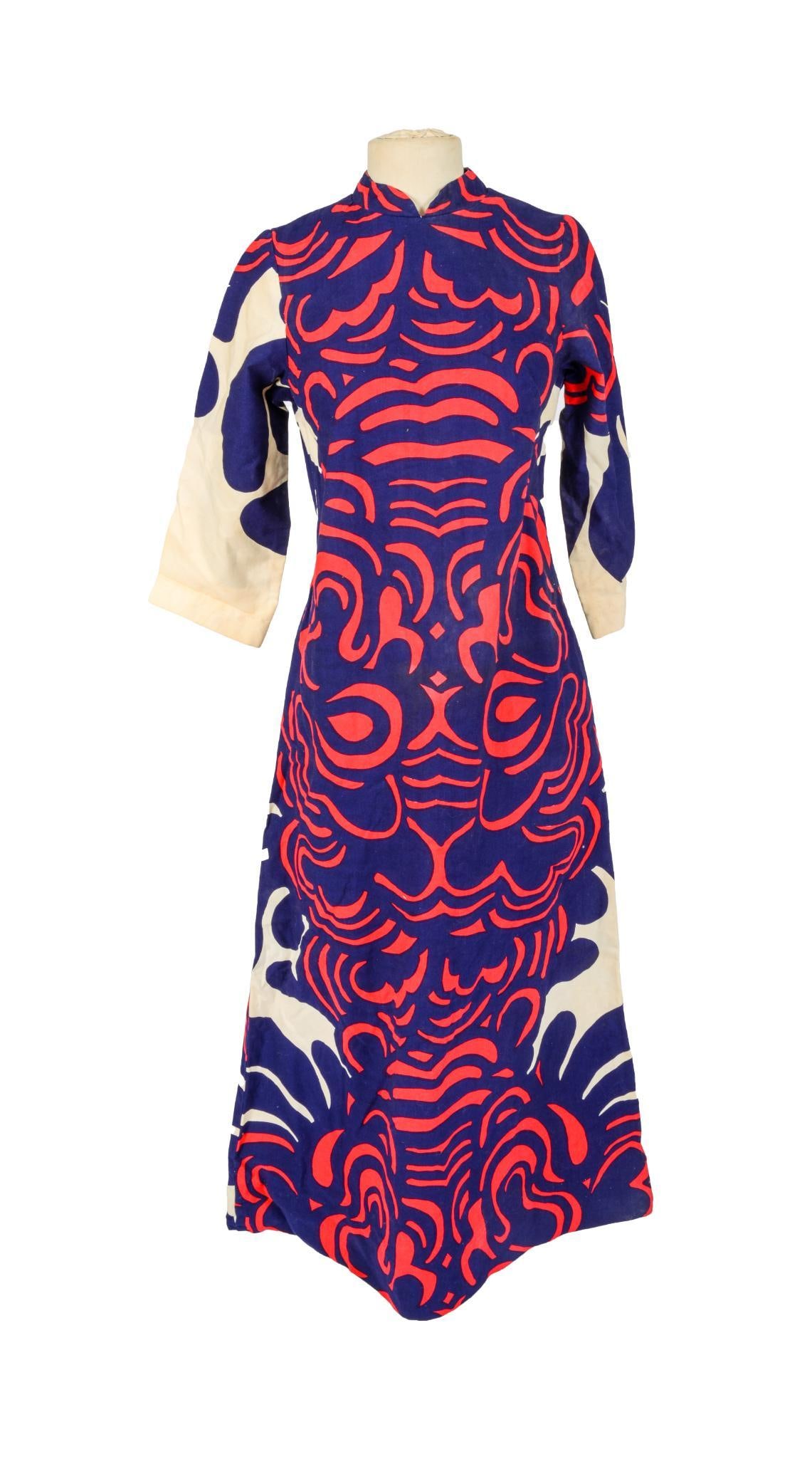 Finn Fashions Hand Printed Cotton Dress, Size 10. (1 of 5)