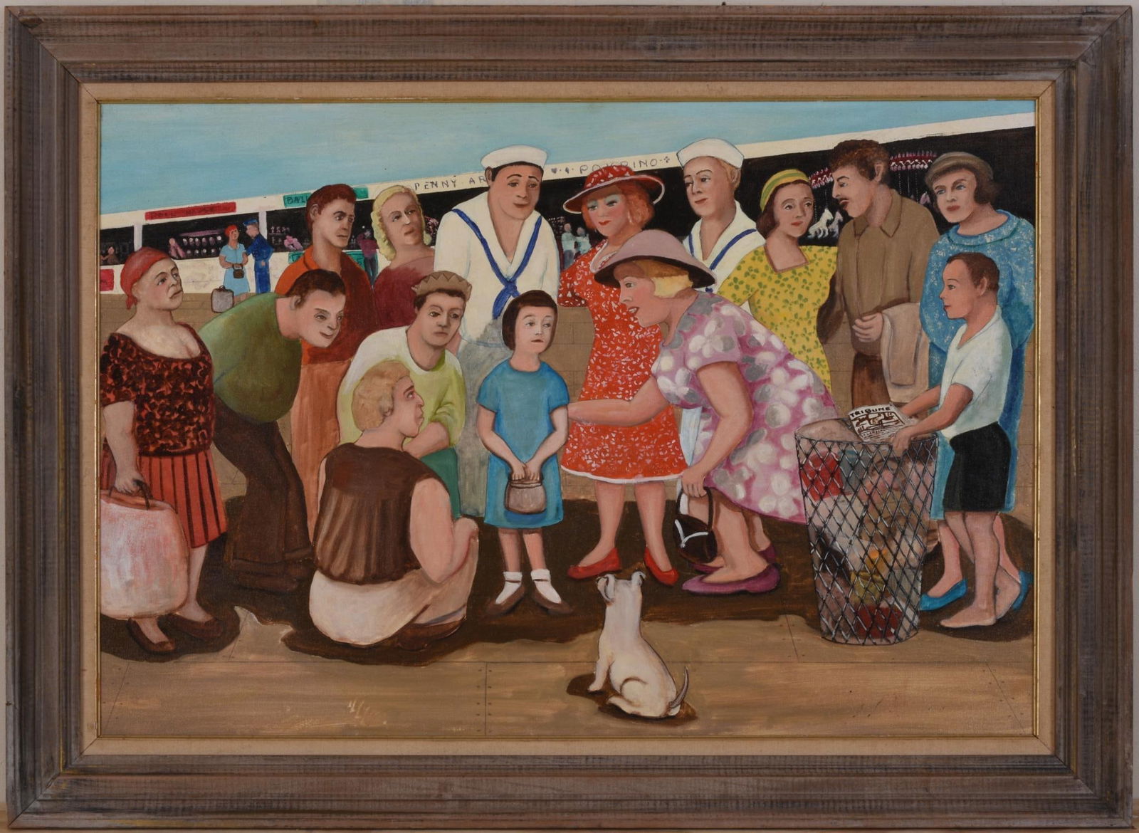 Gloria Laposka (1922 - 2015). Girl and Her Dog (1 of 2)