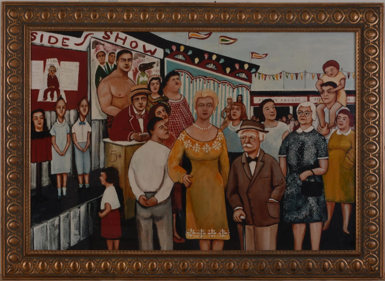 Gloria Laposka (1922 - 2015) Carnival Sideshow. (1 of 2)