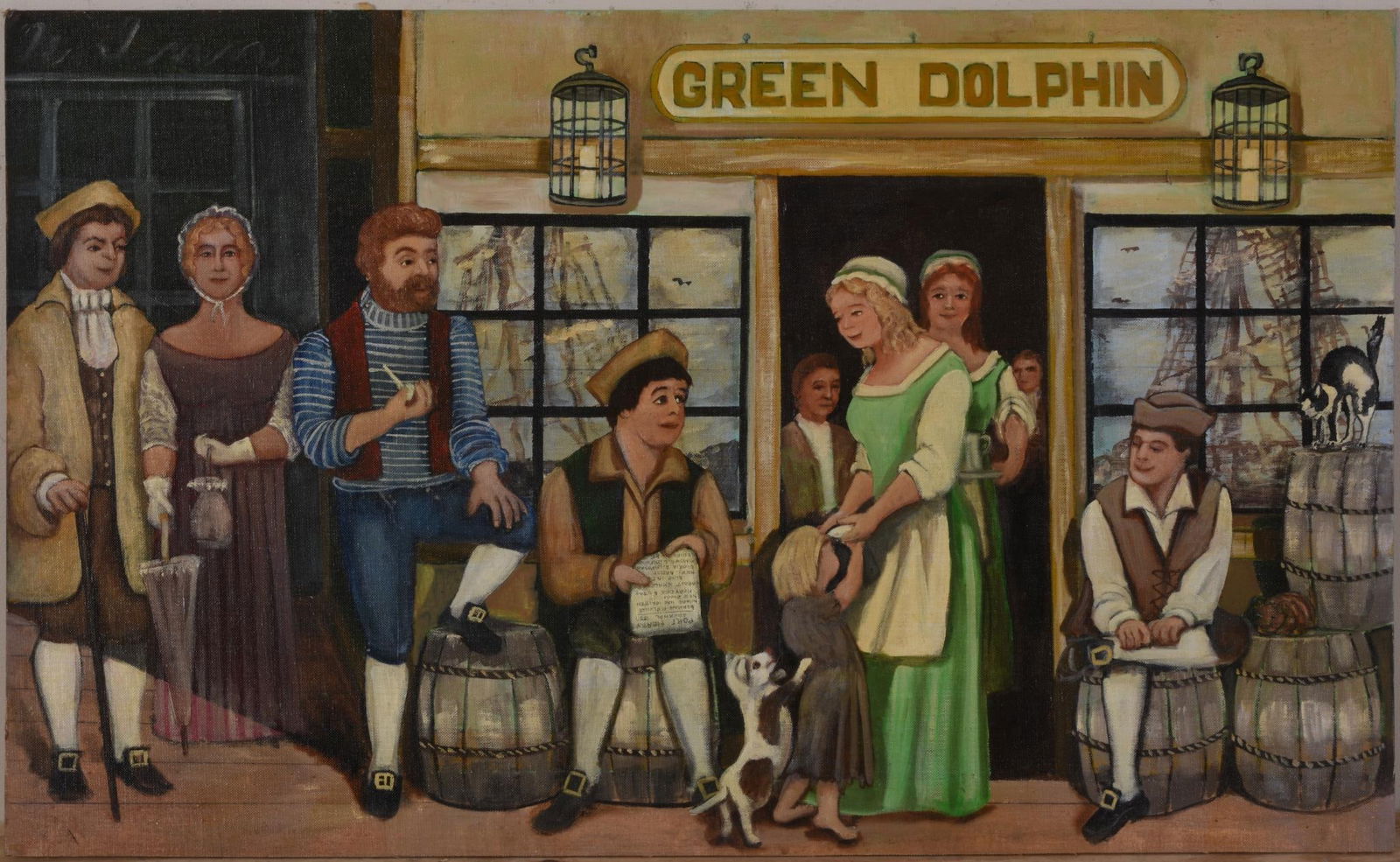 Gloria Laposka (1922 - 2015) Green Dolphin (1 of 2)