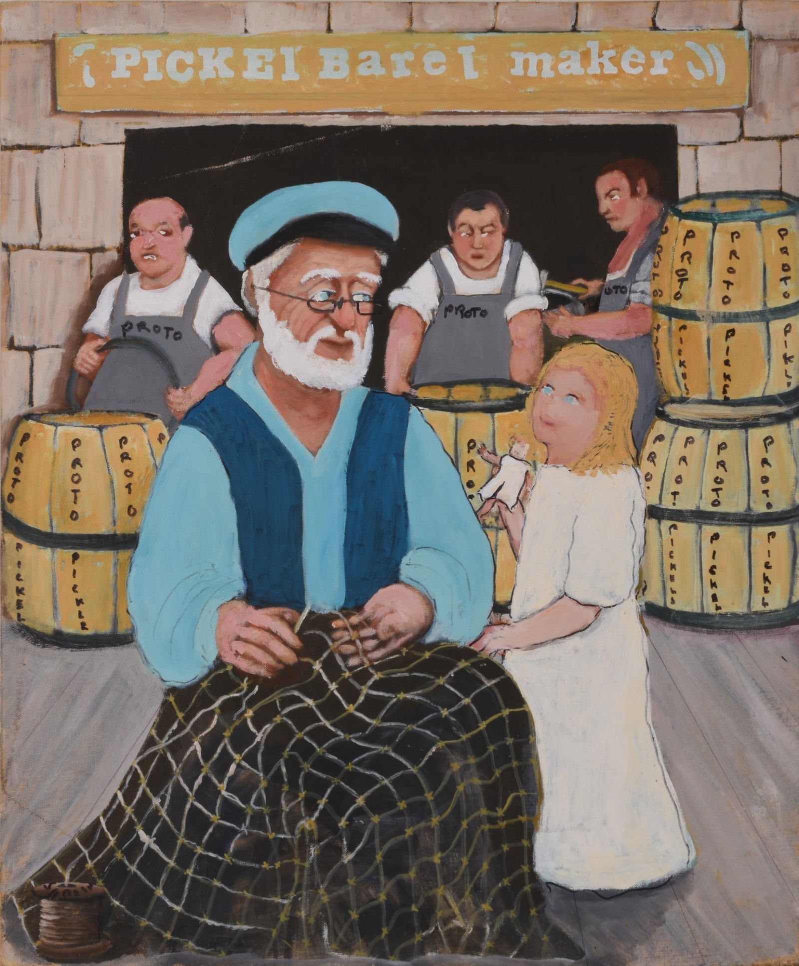 Gloria Laposka (1922-2015) Pickle Barrel Maker (1 of 3)