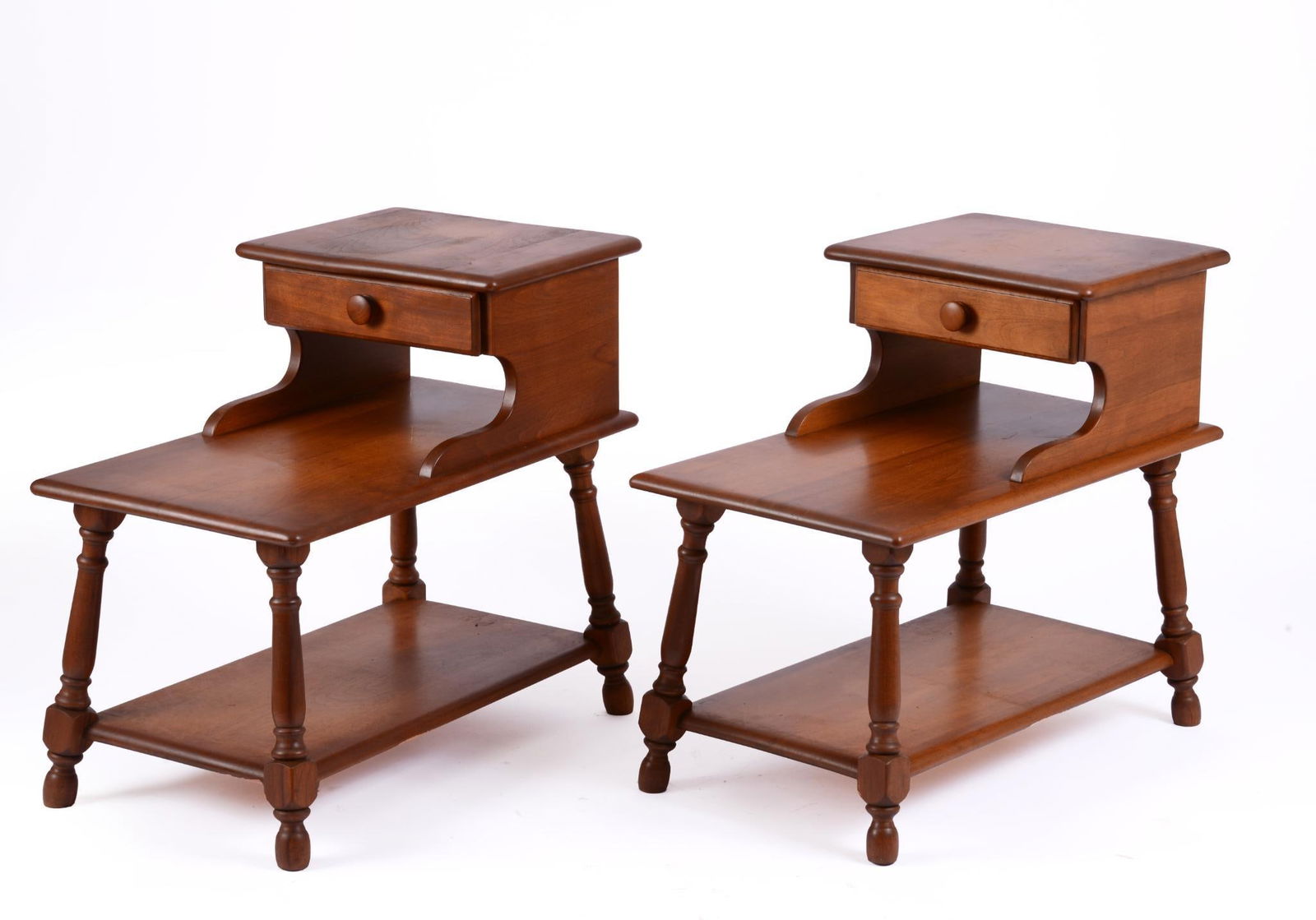 Pair of 1955 Heywood Wakefield Maple End Tables. (1 of 1)