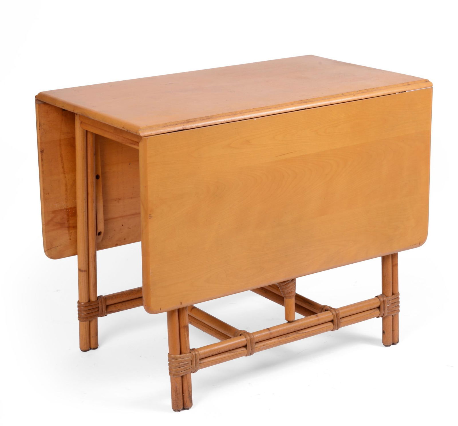 Heywood Wakefield Bamboo Drop Leaf Dining Table (1 of 2)