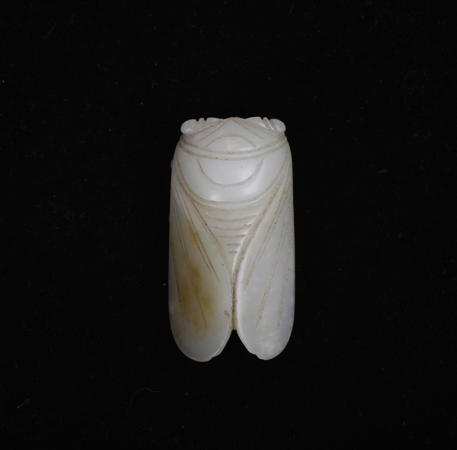 Chinese Carved White Jade Cicada (1 of 5)