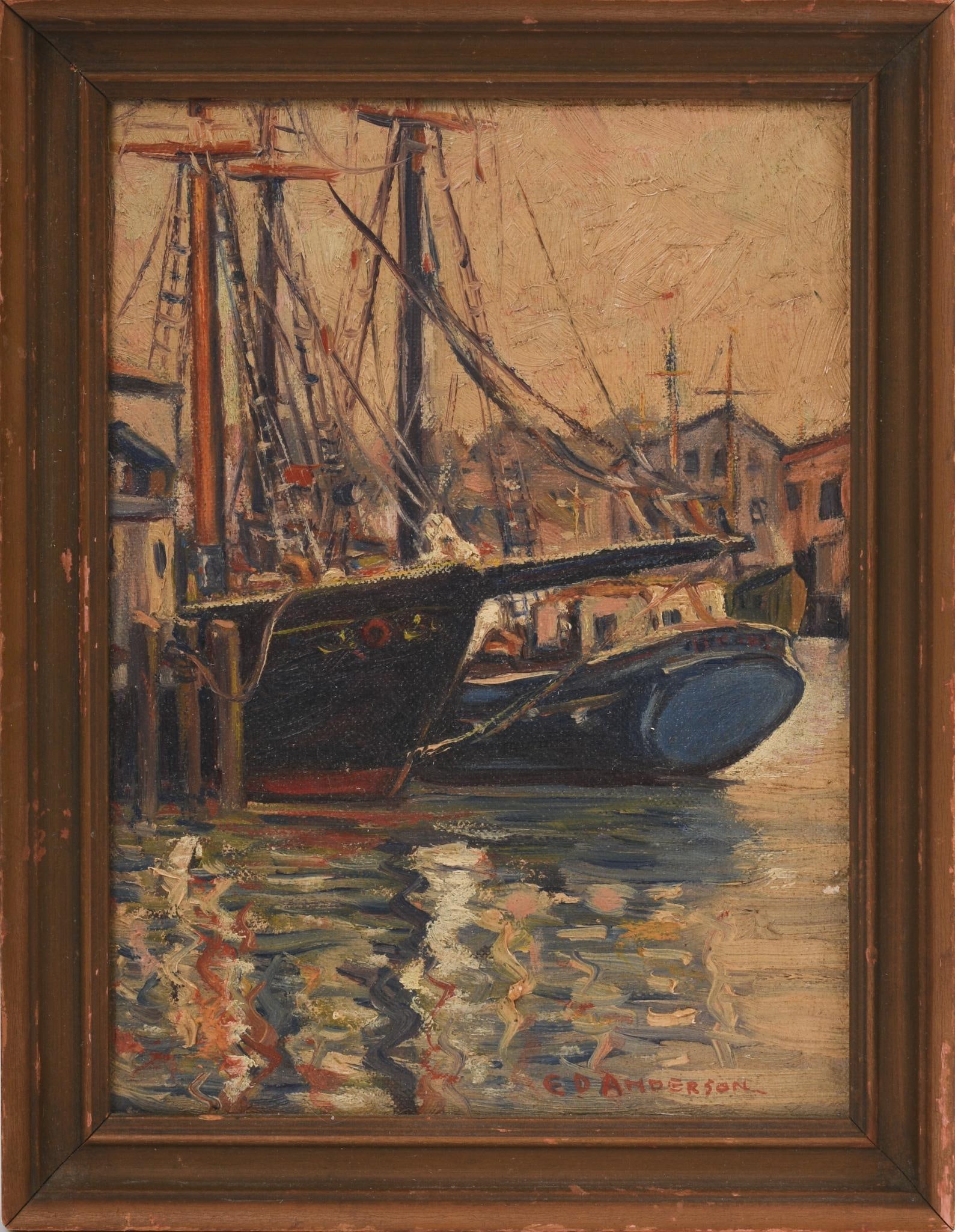 Emily Delia Anderson Harbor Scene (1 of 3)