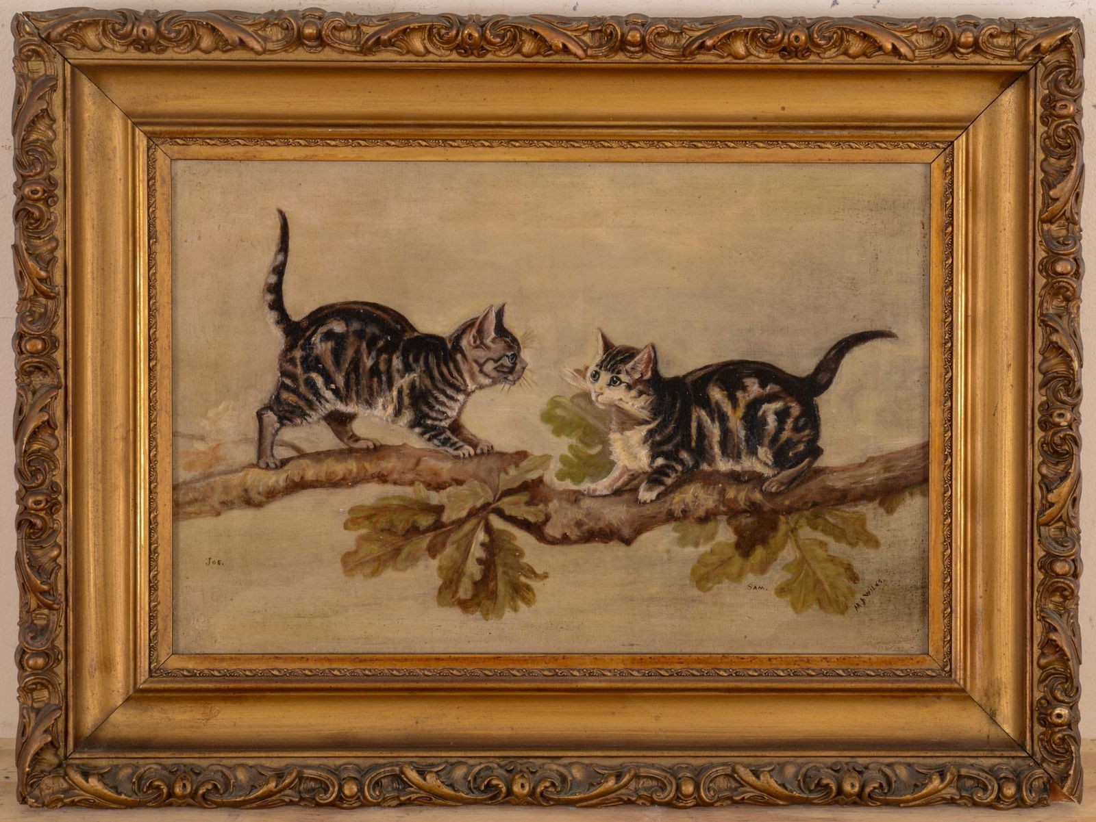 19th Century American School Cat Painting (1 of 4)