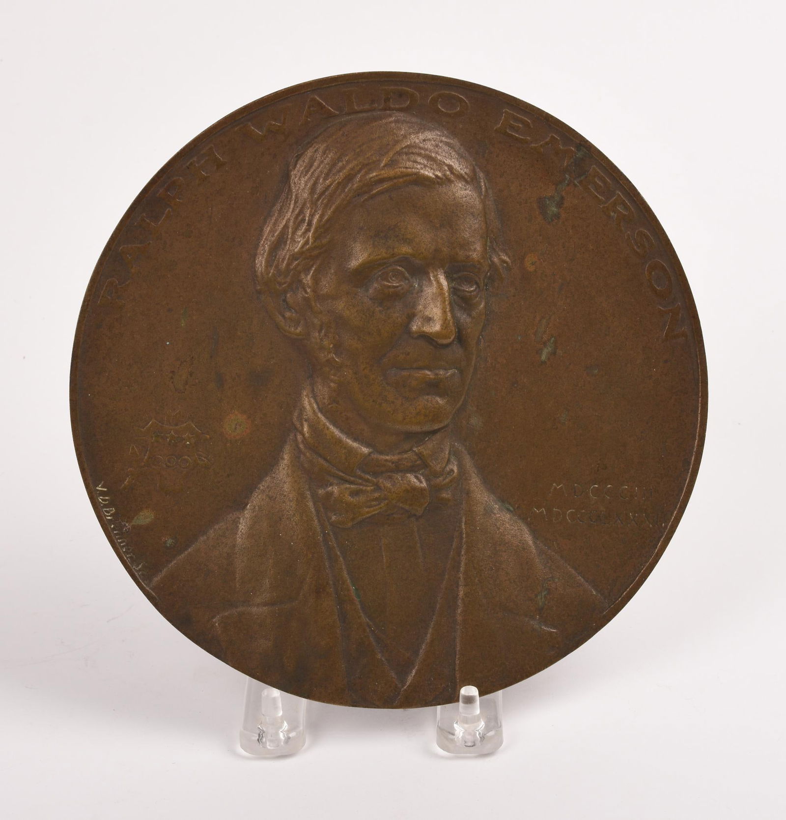Victor David Brenner Bronze Portrait Plaque (1 of 2)