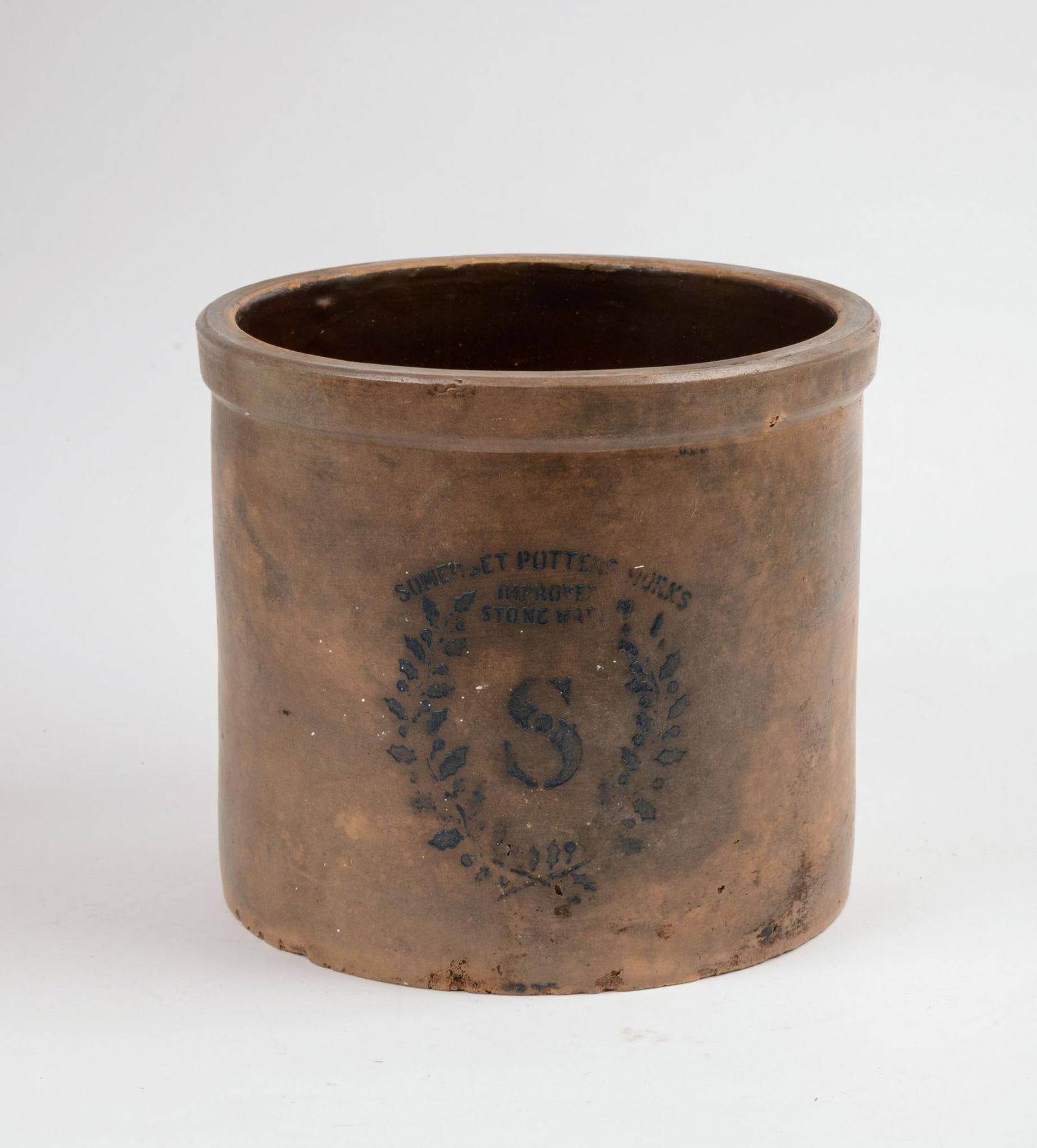 Somerset Potters One Gallon Stoneware Crock. (1 of 5)