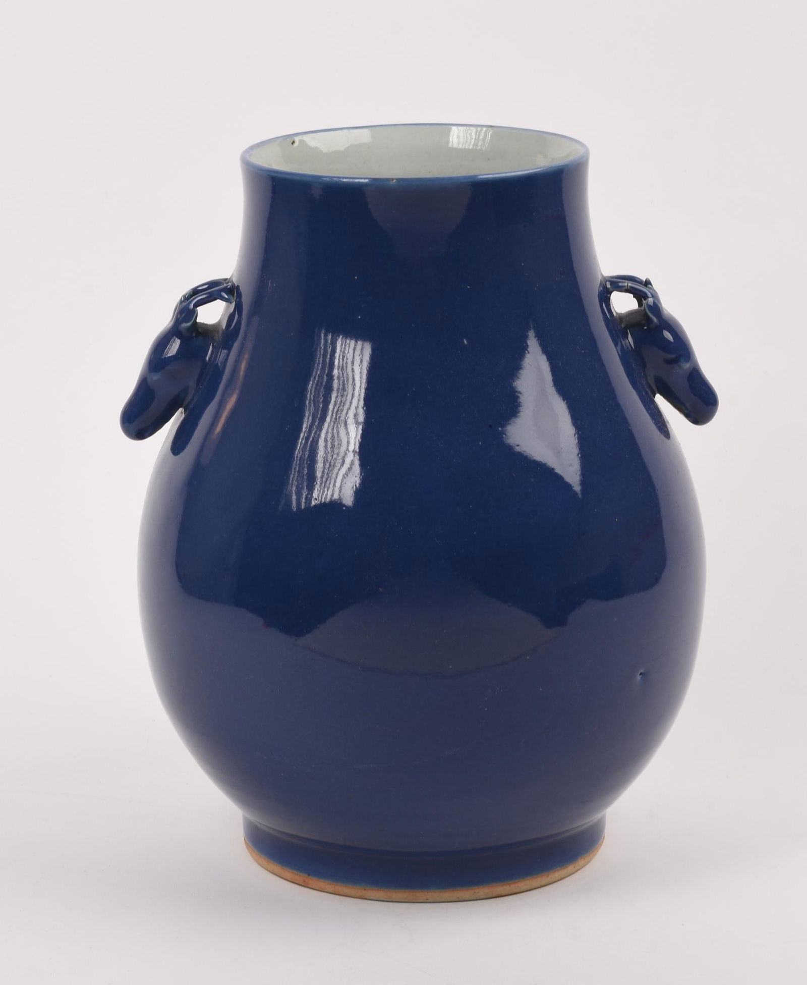 Large Chinese Vase in Blue Glaze. (1 of 7)