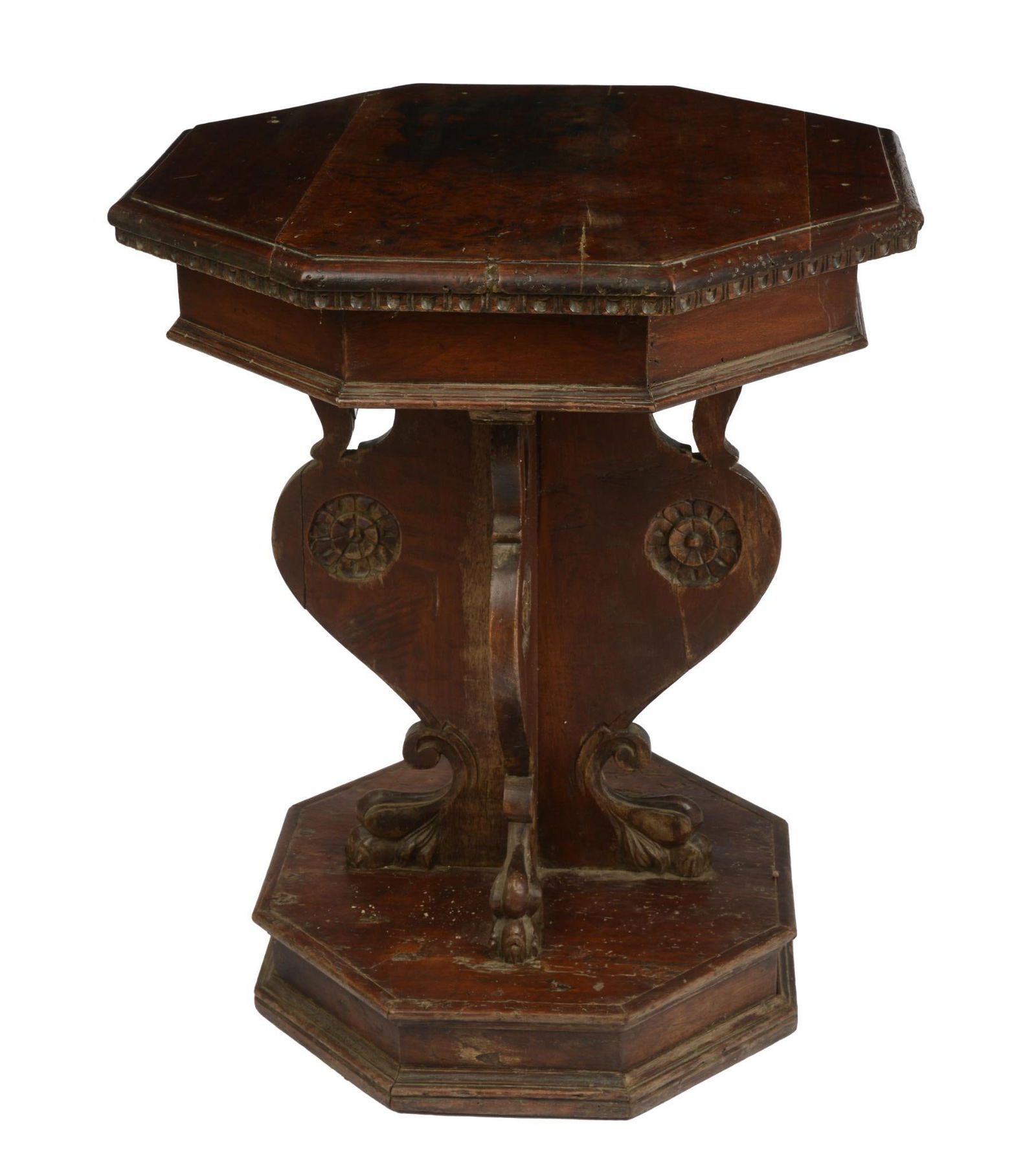 Late 16th or Early 17th Century Italian Walnut Center Table. (1 of 5)