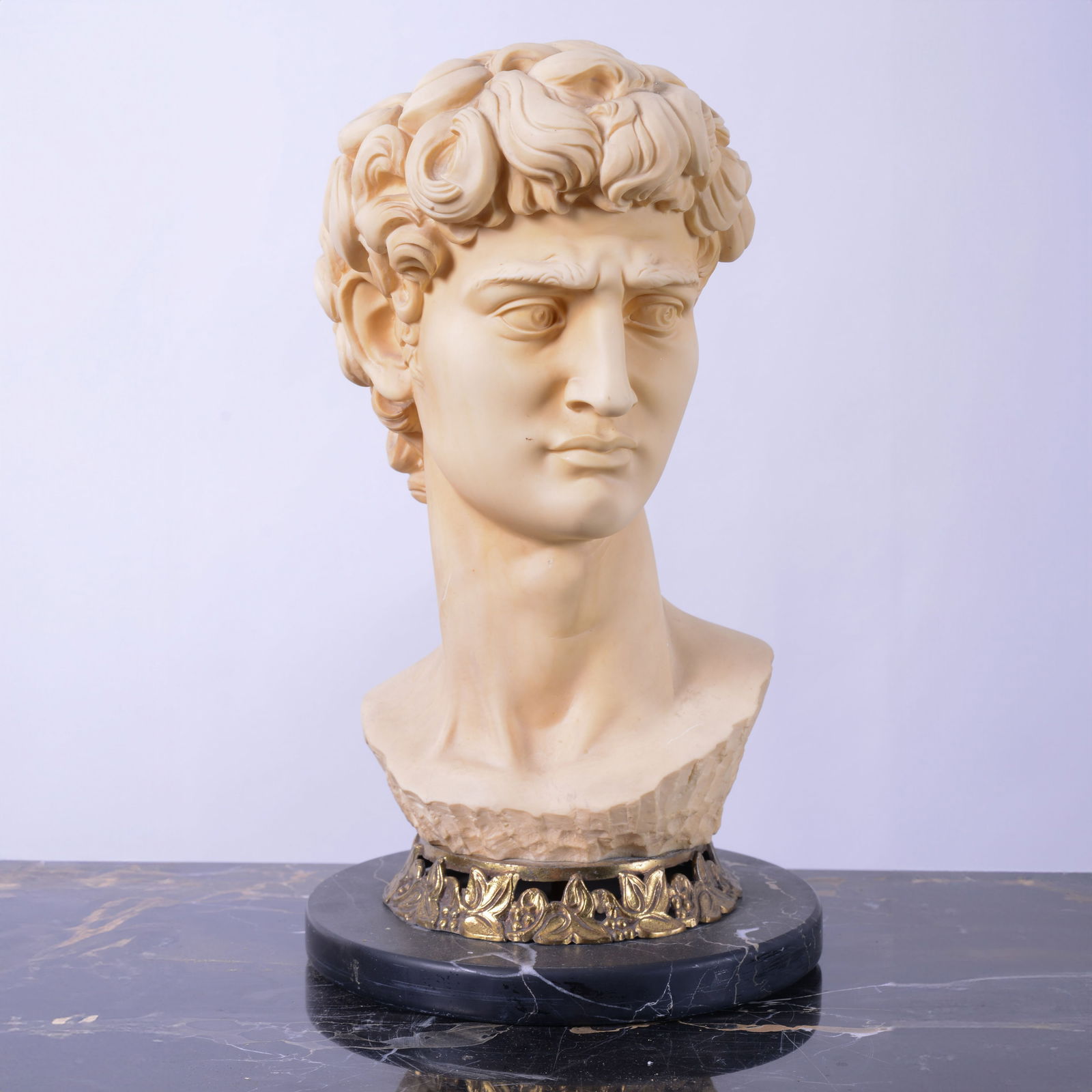 Cast Resin Bust of David. (1 of 4)
