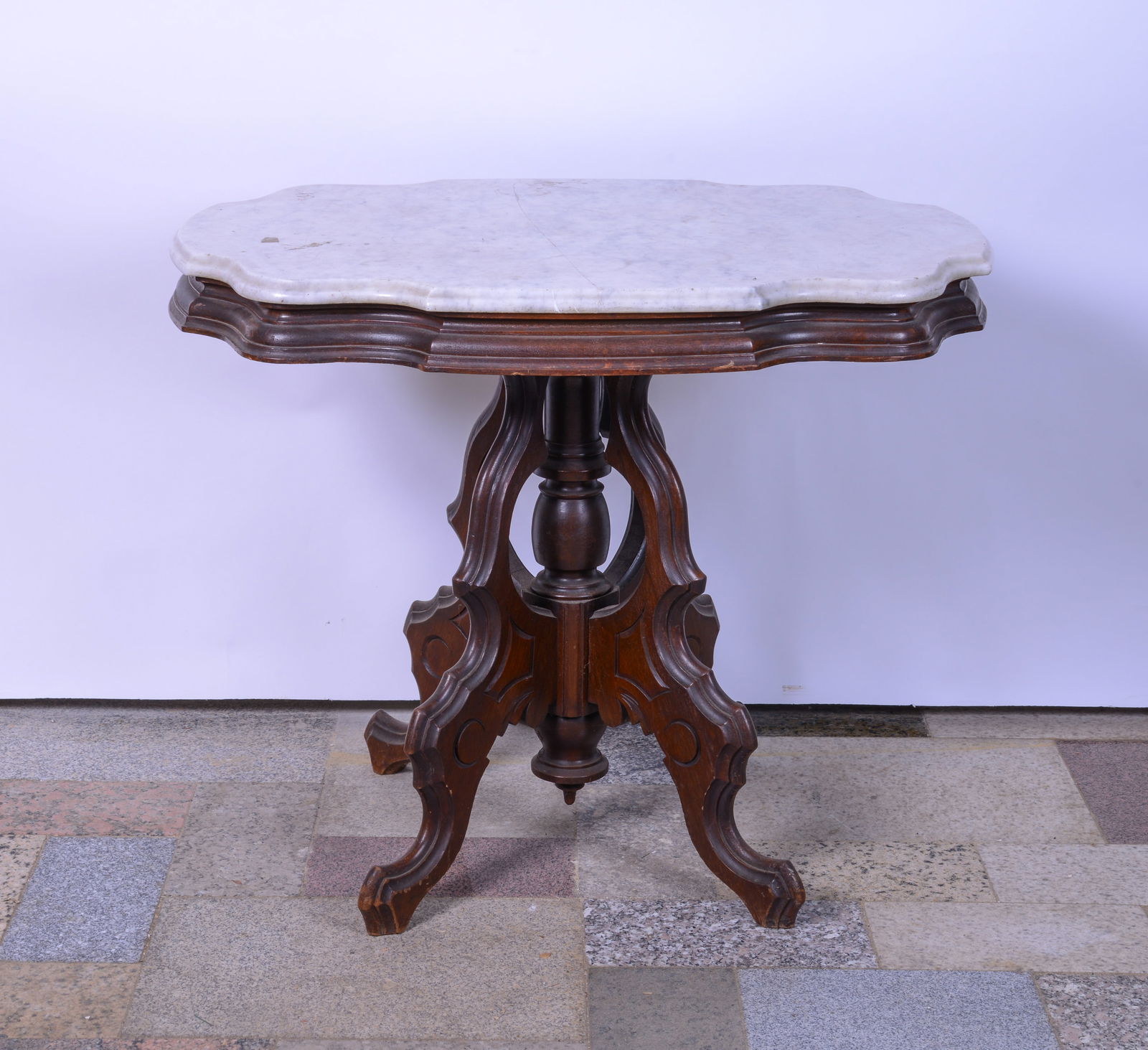 Victorian Marble Topped Table. (1 of 3)