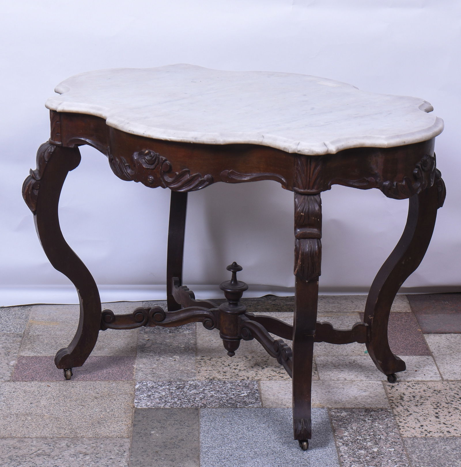 Victorian Marble Topped Table. (1 of 2)
