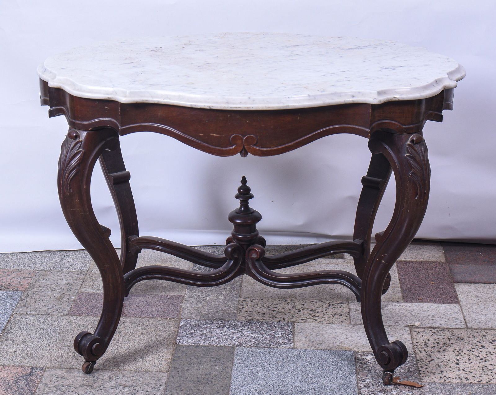 Victorian Marble Topped Table. (1 of 2)