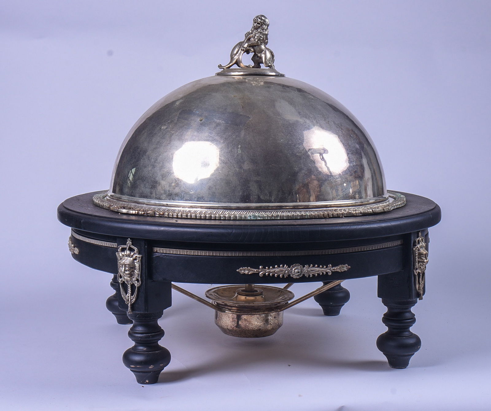Very Large Silverplate Chafing Dish. (1 of 4)
