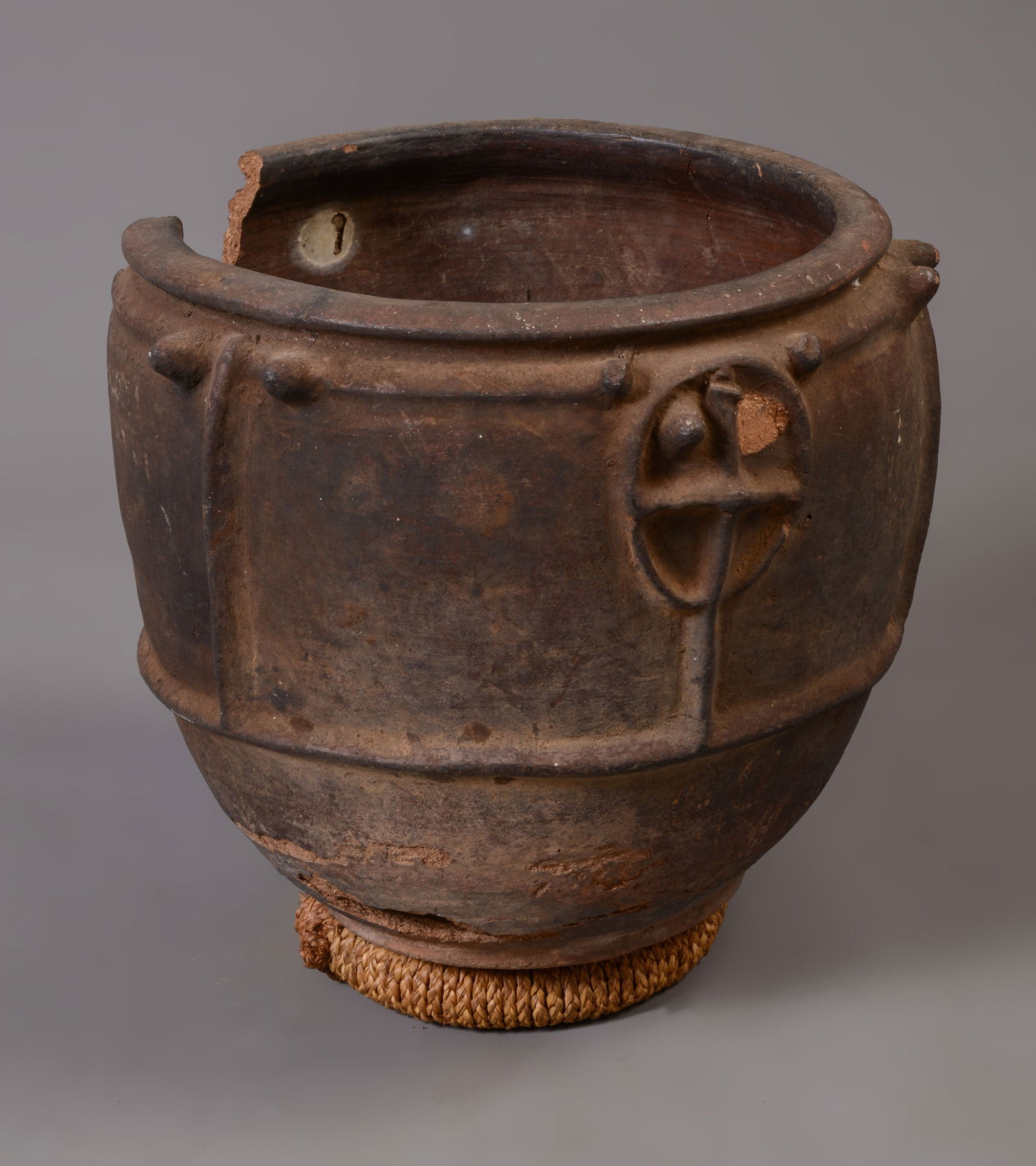 YORUBA CEREMONIAL MEDICINE CLAY VESSEL: For storing liquid herbs. A very old earthenware for mixing herbal medicines.