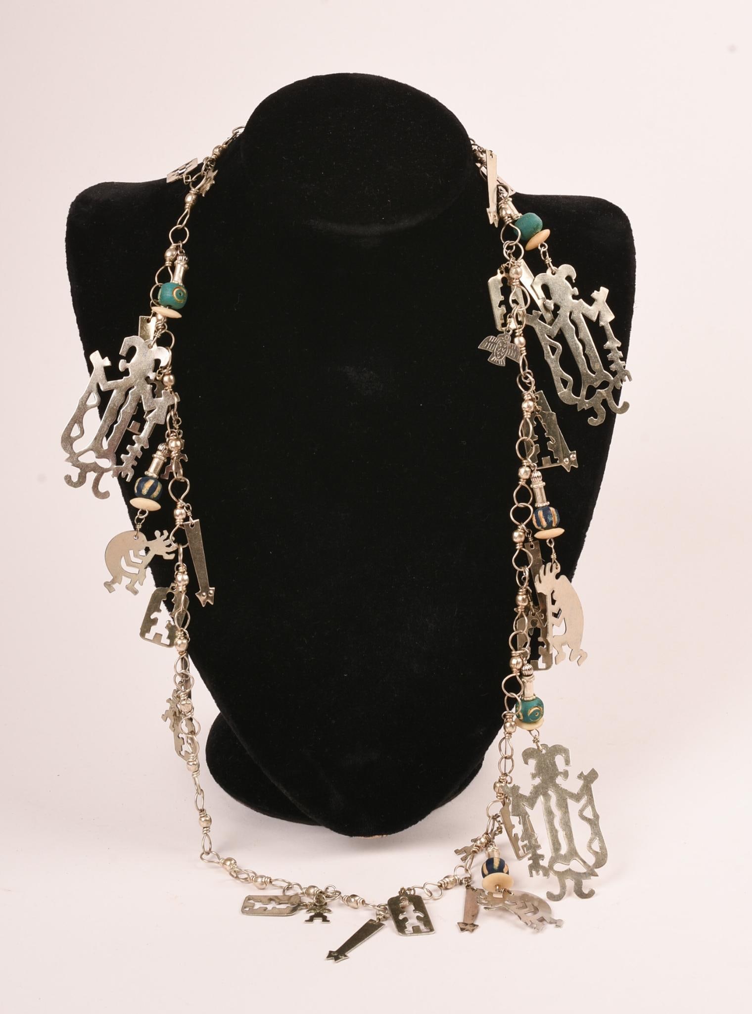 Sterling Silver Charm Necklace (1 of 3)