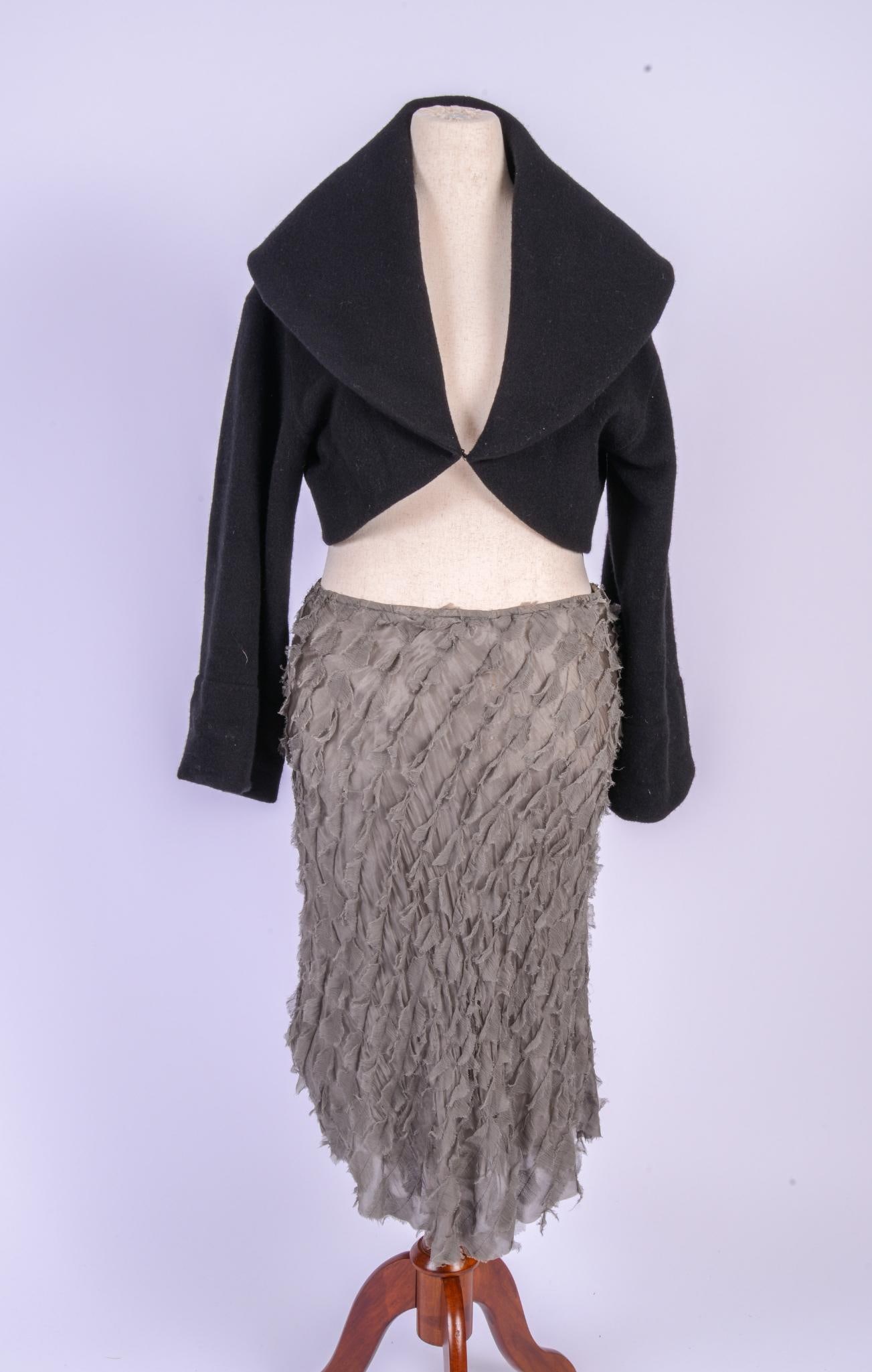 Ralph Lauren Collection Shawl Collar Cropped Jacket Size L (1 of 6)