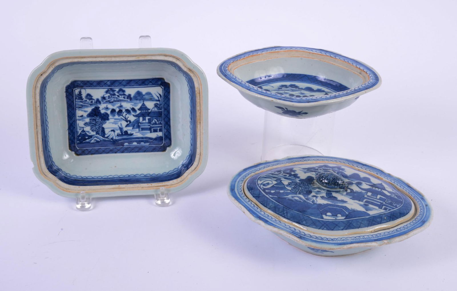 Three Chinese Canton Vegetable Dishes. (1 of 6)