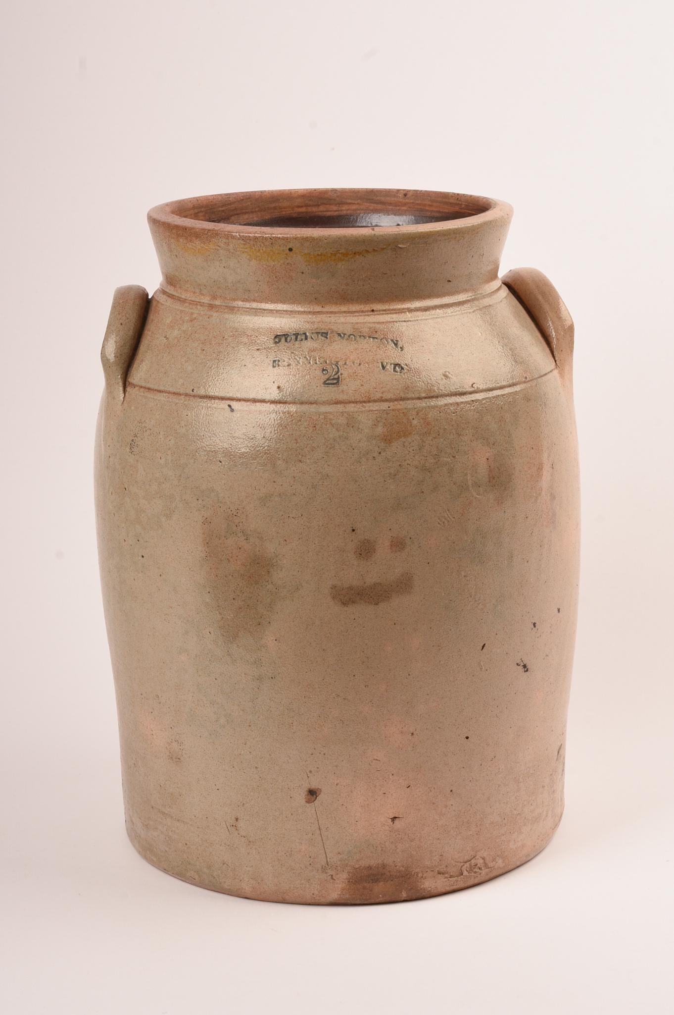 Julius Norton Bennington Vermont Two Gallon Stoneware Crock (1 of 6)