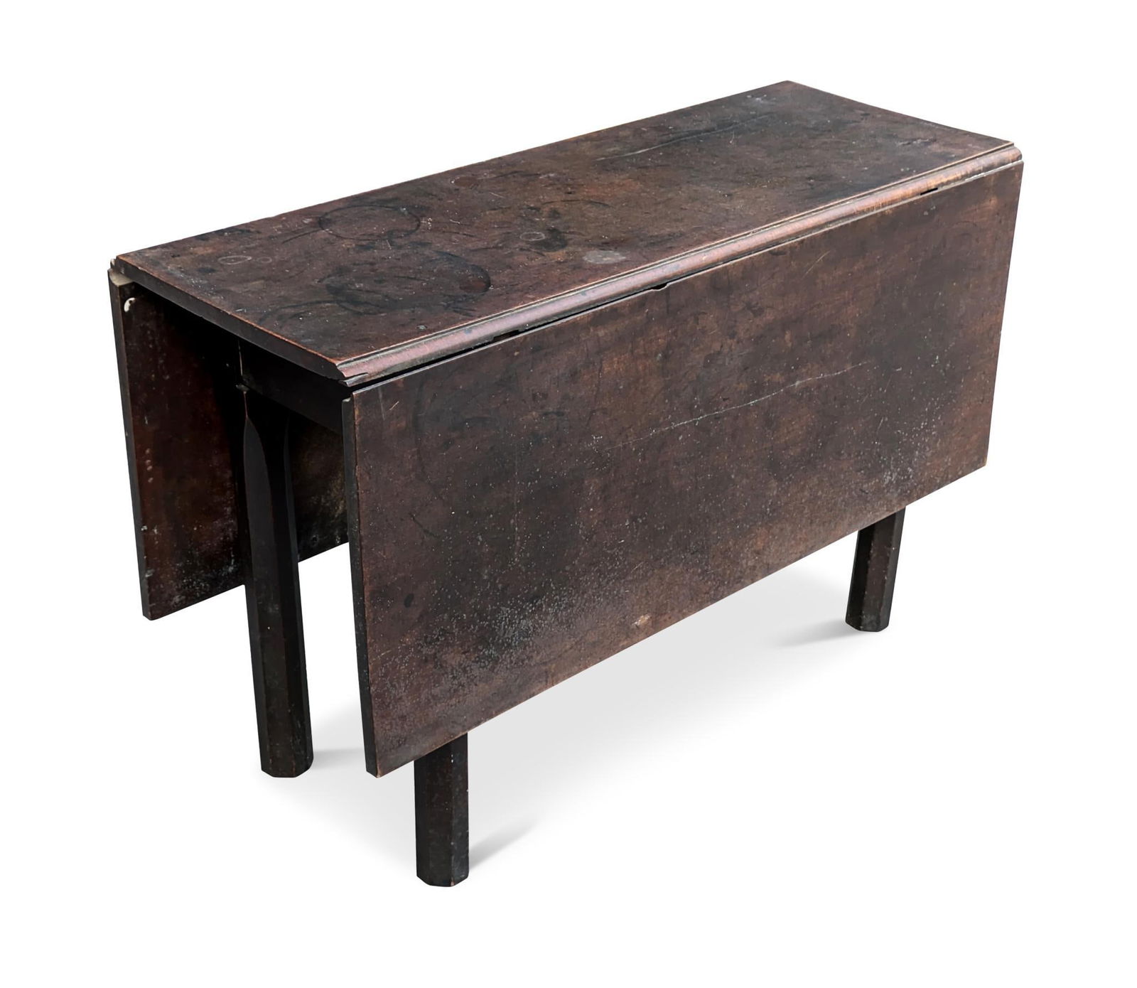 18th or early 19th Century Walnut Drop Leaf Table. (1 of 3)