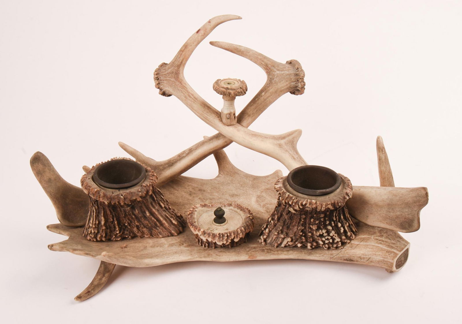 Antler Writing Desk Set Circa 1900 (1 of 4)