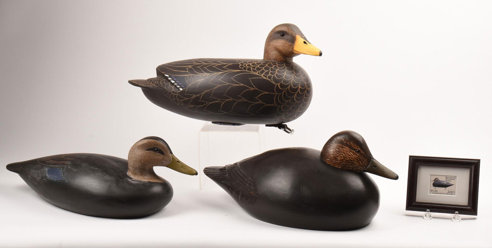 Three Black Duck Decoys (1 of 6)