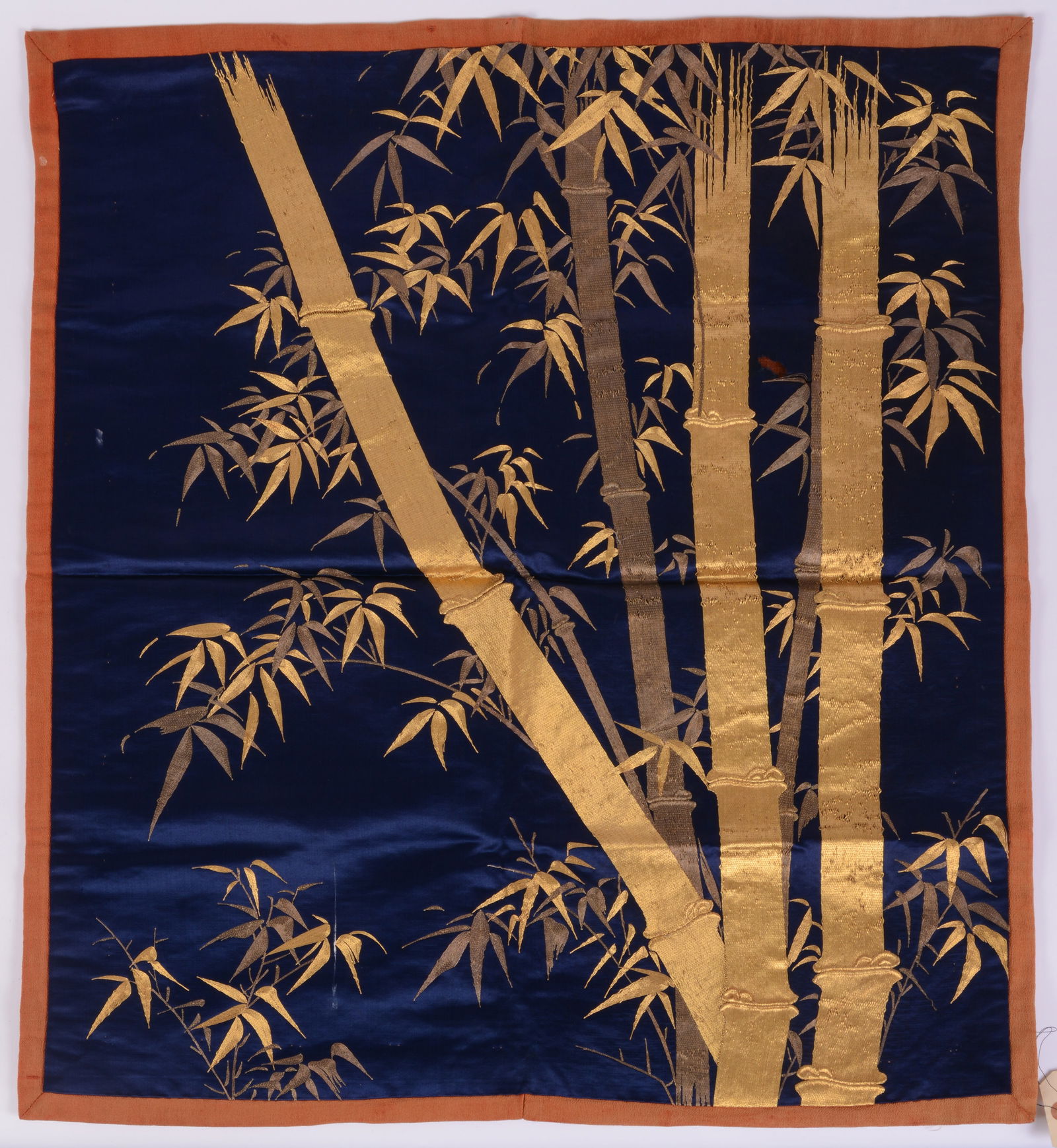 Japanese Silk Embroidery of Bamboo (1 of 2)
