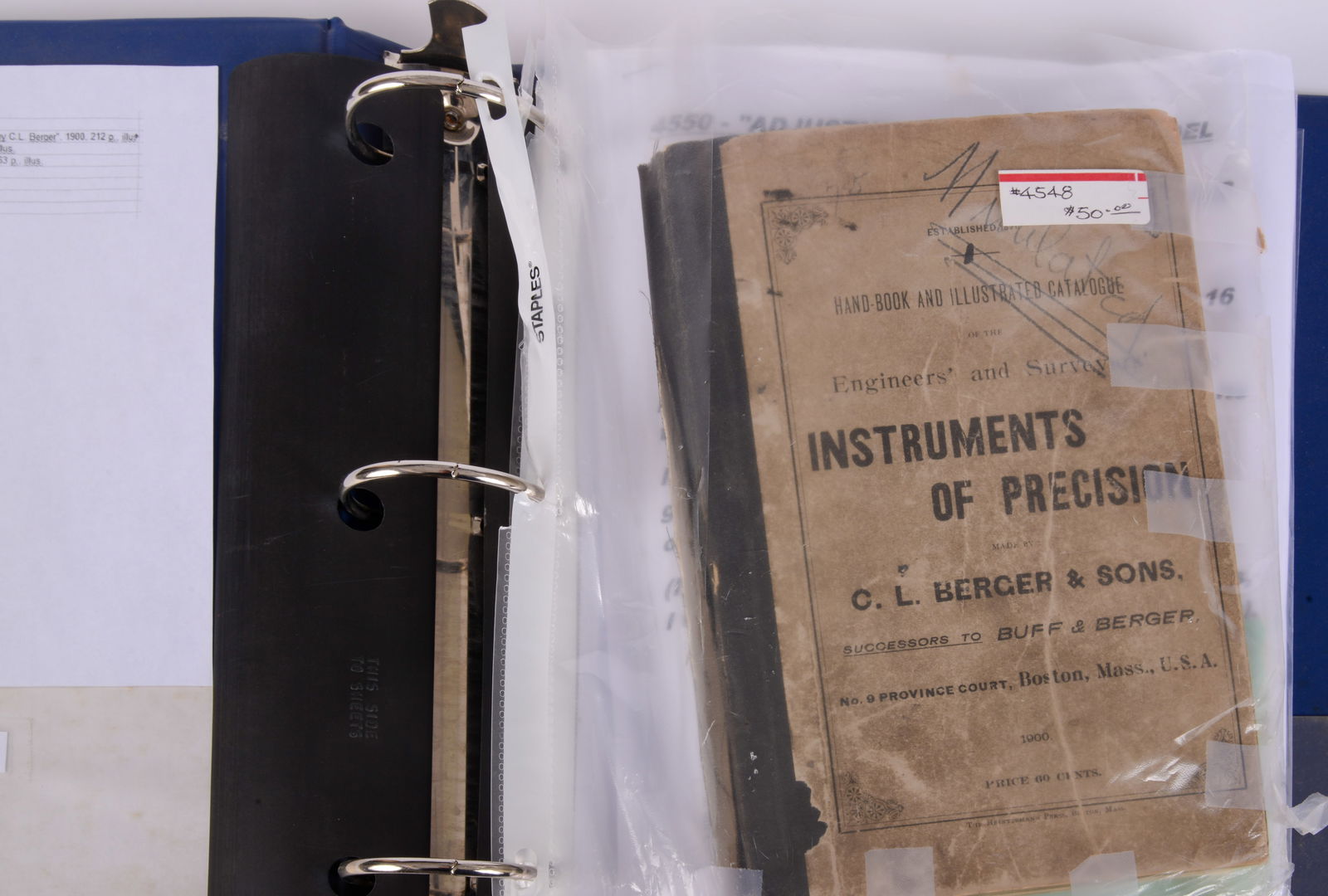 EPHEMERA BINDER NO. 3  (7 ITEMS) (1 of 2)