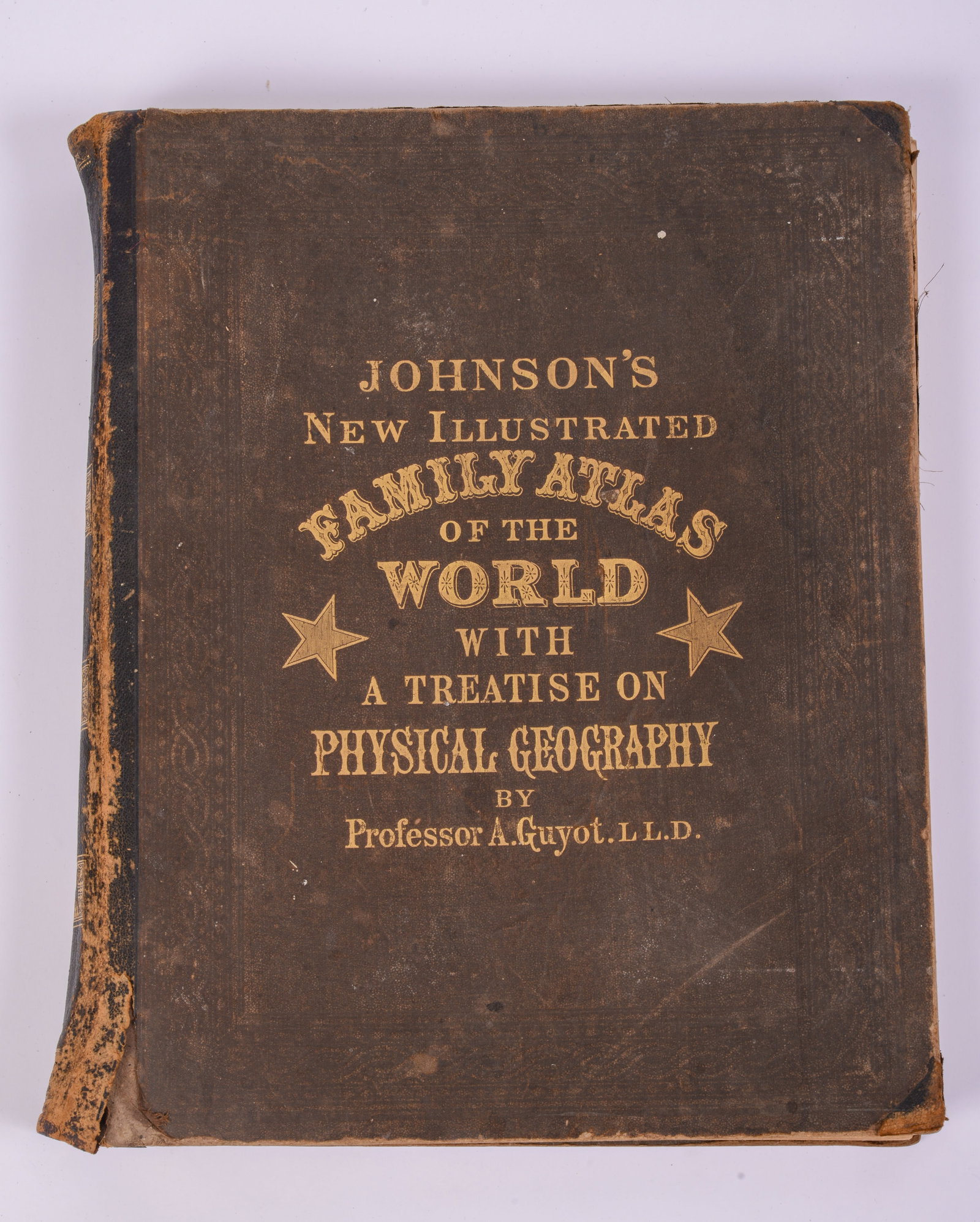 Johnson's New Illustrated Family Atlas of The World': Was Awarded First Prize Medal at the Universal Expositions in Paris 1867 and 1878', 18.5 inches x 14.5 inches, with age