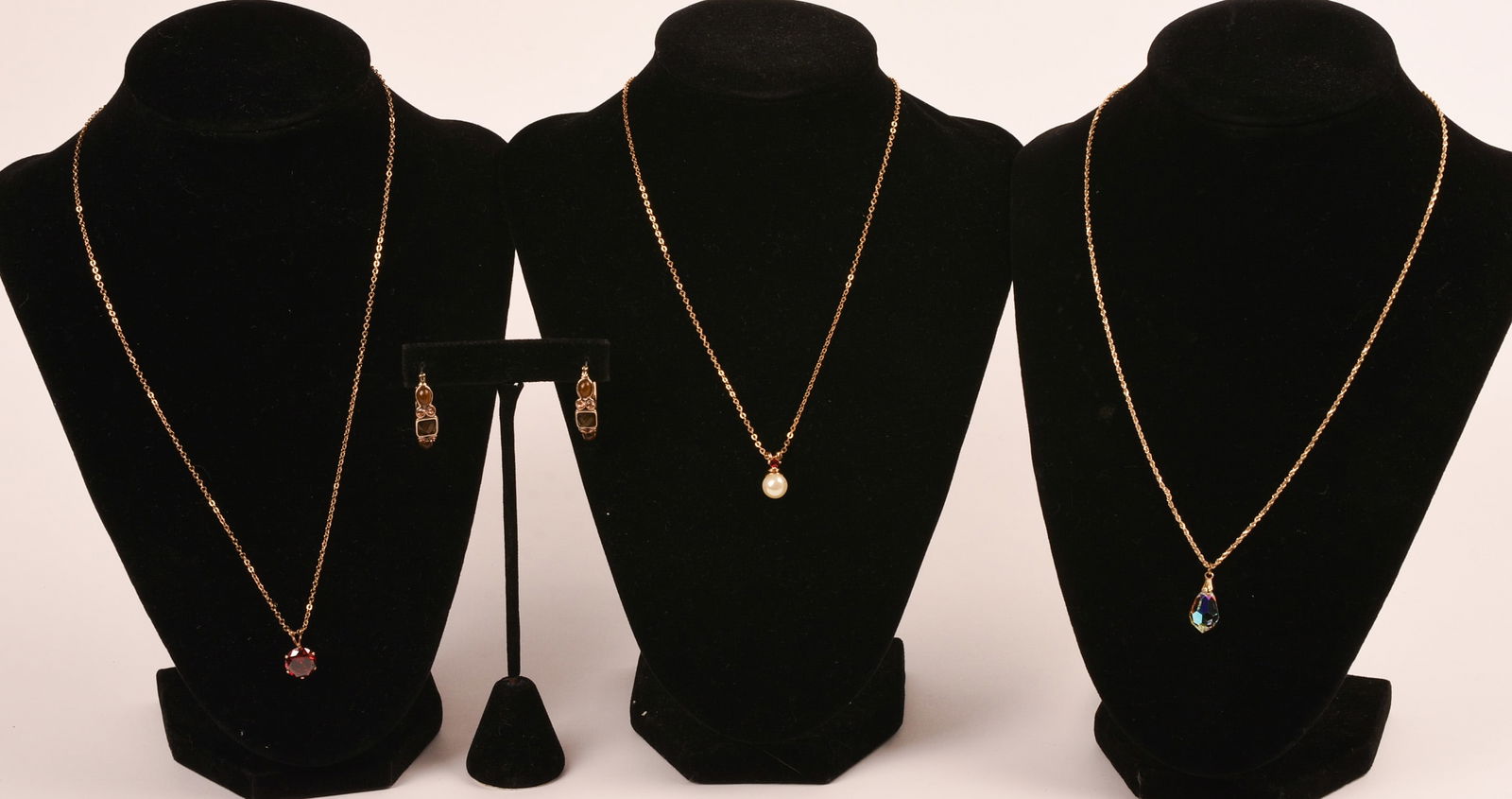 Three Charms on Gold Type Necklaces (1 of 3)