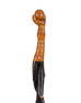 19TH CENTURY CANE WITH BALL IN HAND AND VINE FORM SHAFT