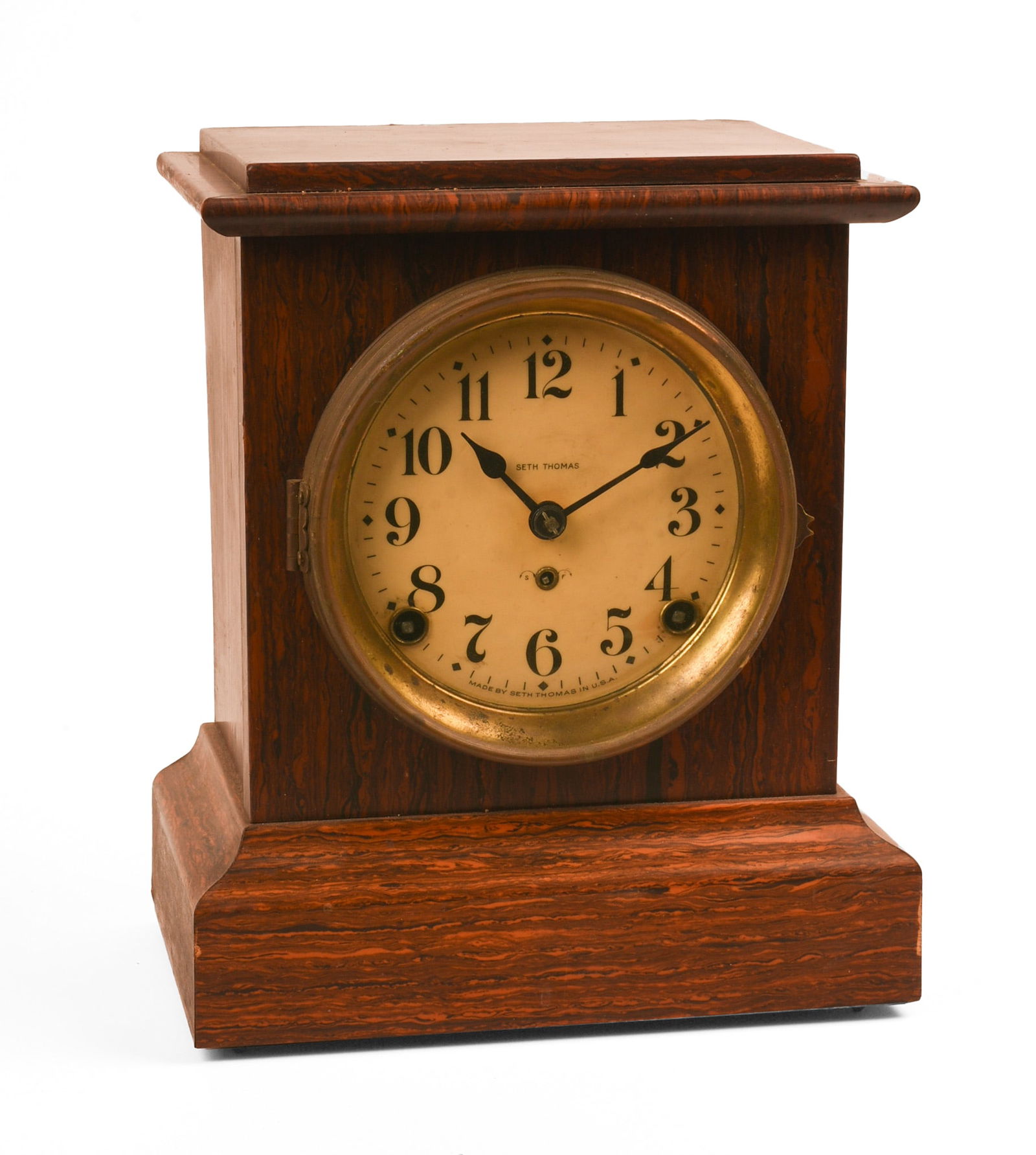 SETH THOMAS ROSEWOOD MANTLE CLOCK (1 of 6)