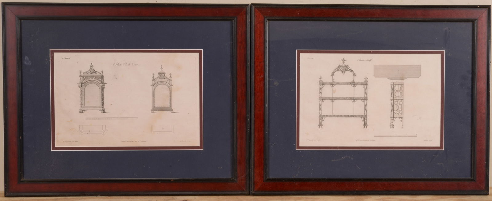 FOUR PLATES FROM THOMAS CHIPPENDALE’S “THE GENTLEMAN AND CABINET MAKER'S DIRECTOR??. (1 of 9)
