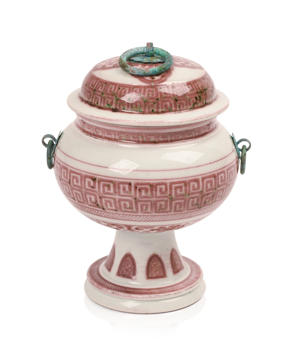 CHINESE QIANLONG PERIOD COVERED CENSOR. (1 of 6)