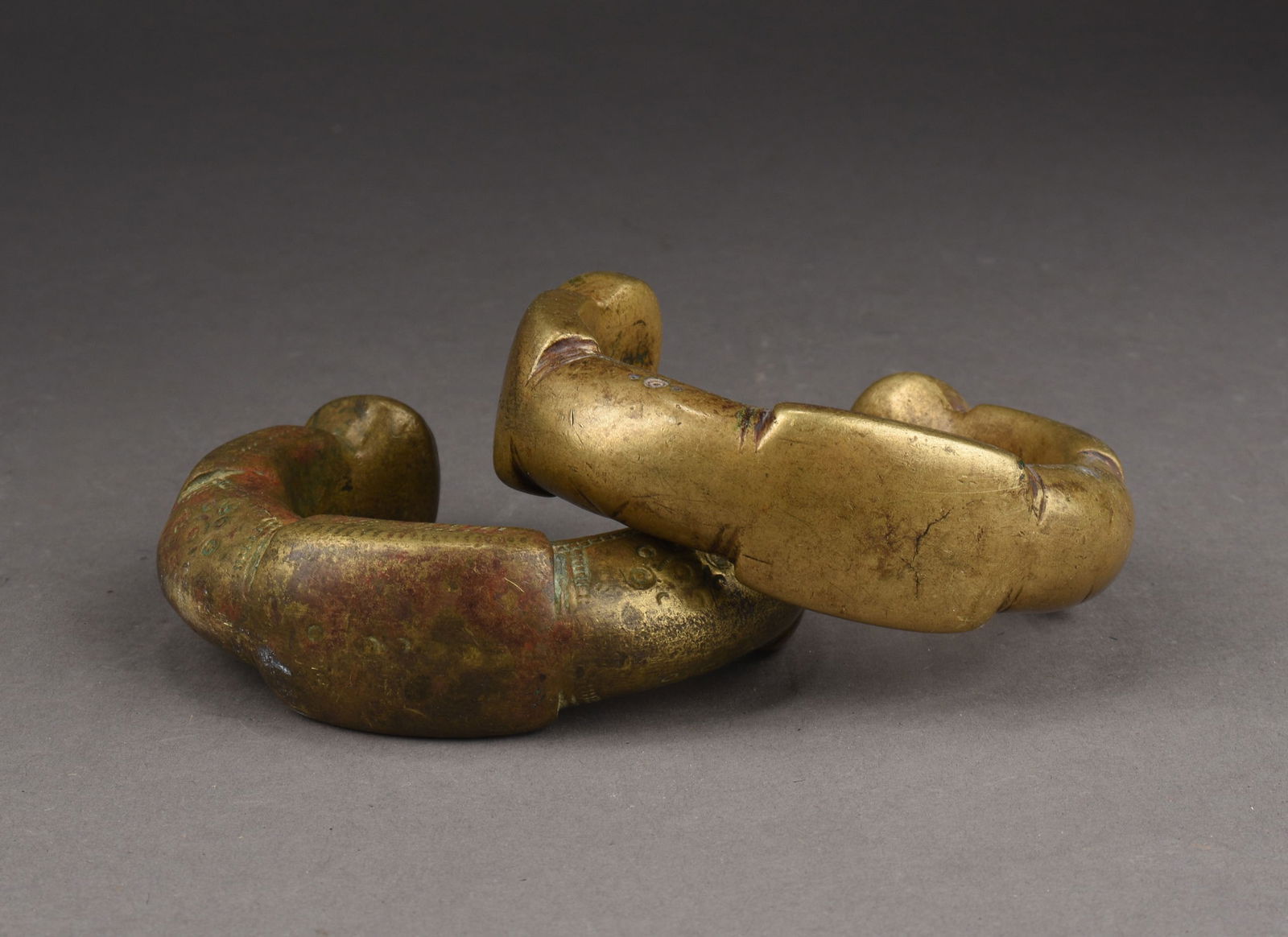 TWO BRASS IGBO CURRENCY (1 of 4)