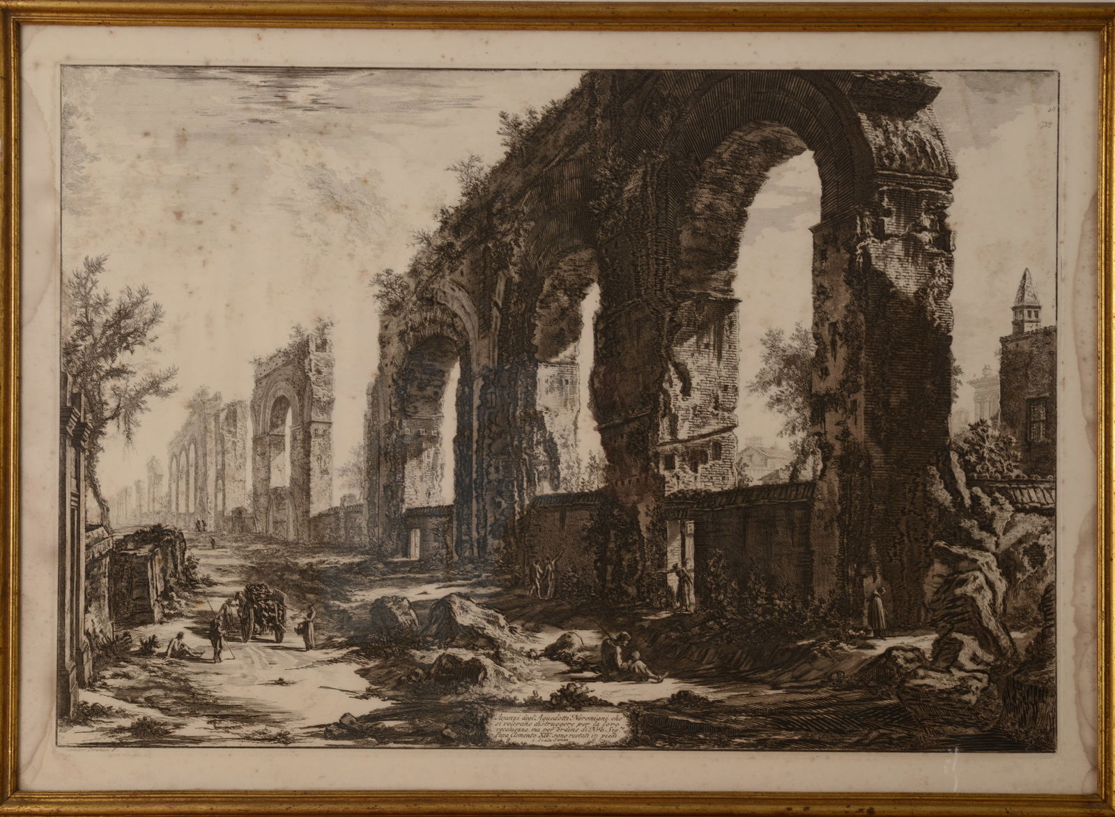 PIRANESI AQUEDUCT OF NERO ETCHING. (1 of 3)