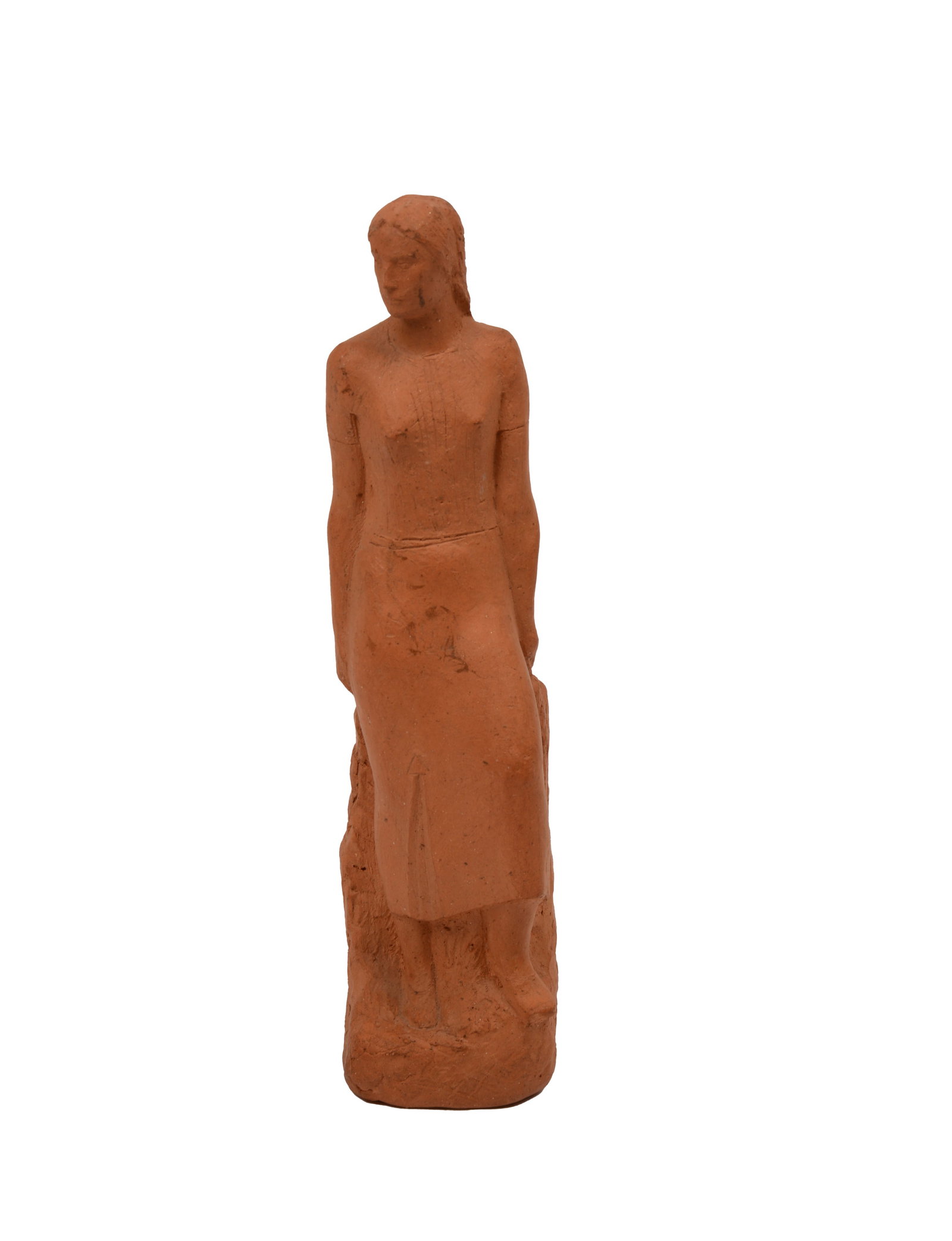 HENRY KREIS (1899 - 1963). YOUNG WOMAN: Terracotta. 8 in high