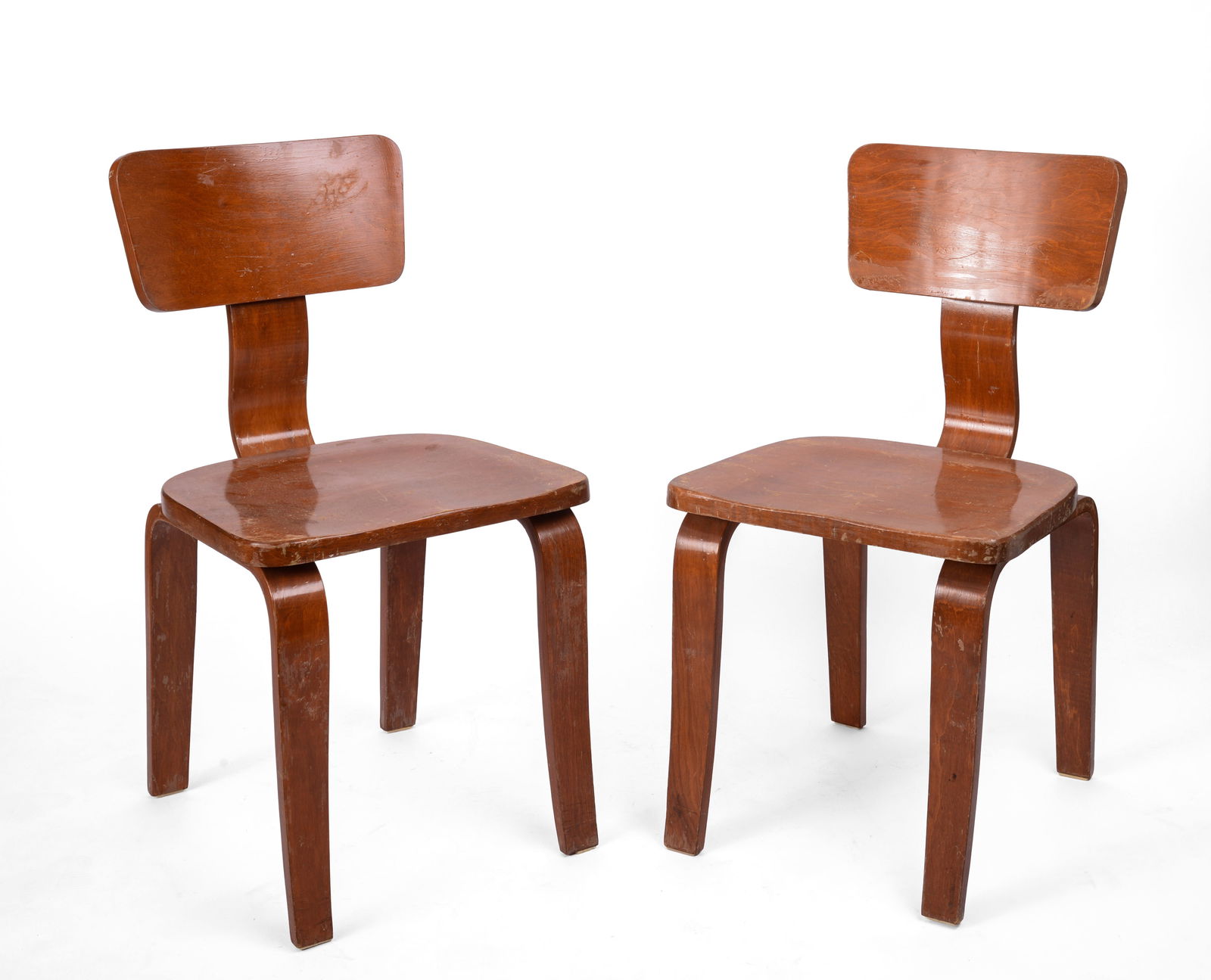 Pair of Mid Century Thonet Side Chairs. (1 of 6)
