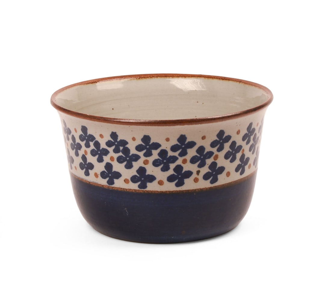Carl-Harry Stalhane Pottery Bowl.: Signed CHS and mark for Stalhane Designhuset, Sweden, 1970’s. Height 5 inches, diameter 8.25 inches. Very good condition.