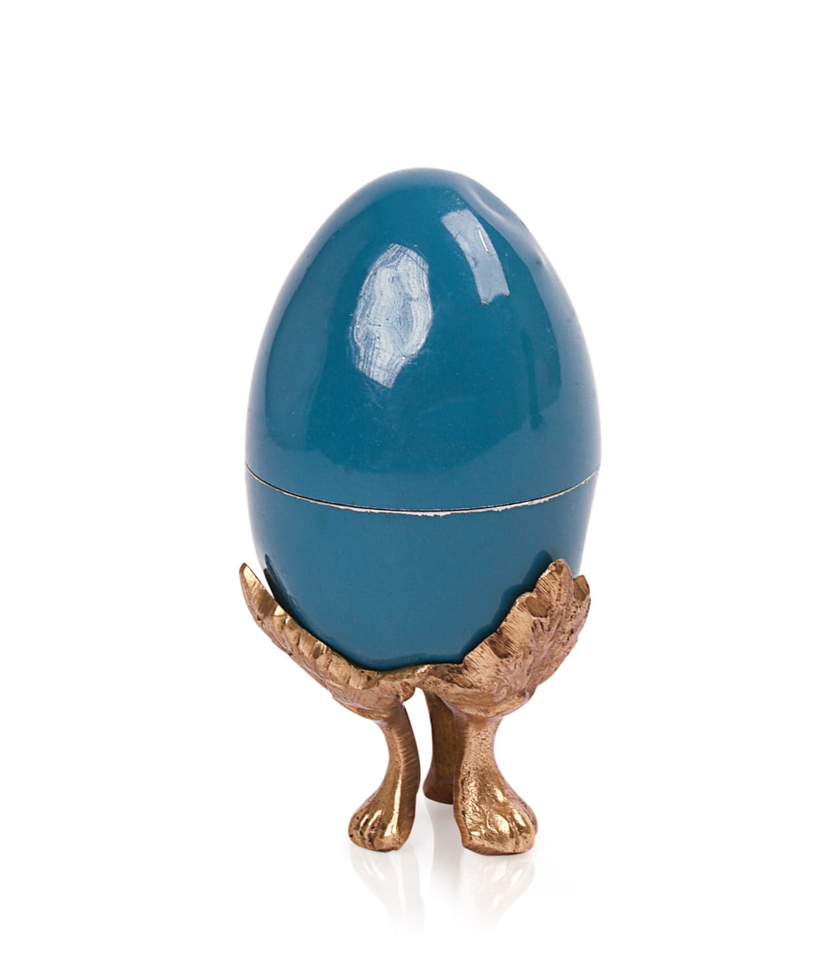 Mid Century Japanese Egg Form Lighter.: With display stand. Height 3 inches. Top is dented, not tested for operation.